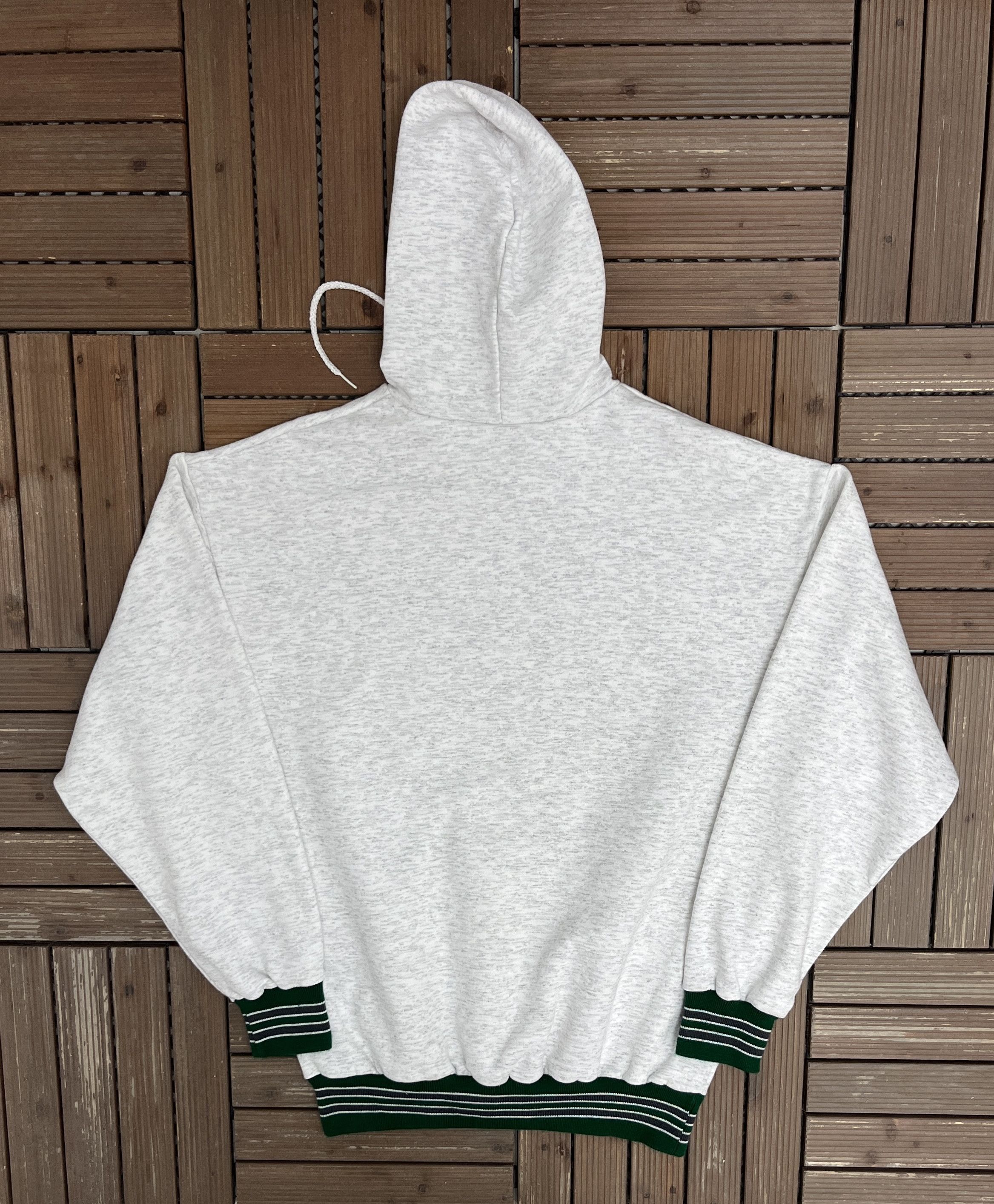 Vintage On Your Mark Blank Grey Vintage Hoodie Sweater Size US L / EU 52-54 / 3 - 3 Thumbnail