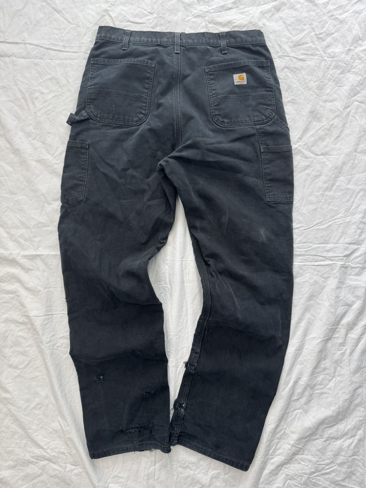 Carhartt Vintage Faded Carhartt Blanket Lined Distressed Double Knees Size US 36 / EU 52 - 7 Thumbnail