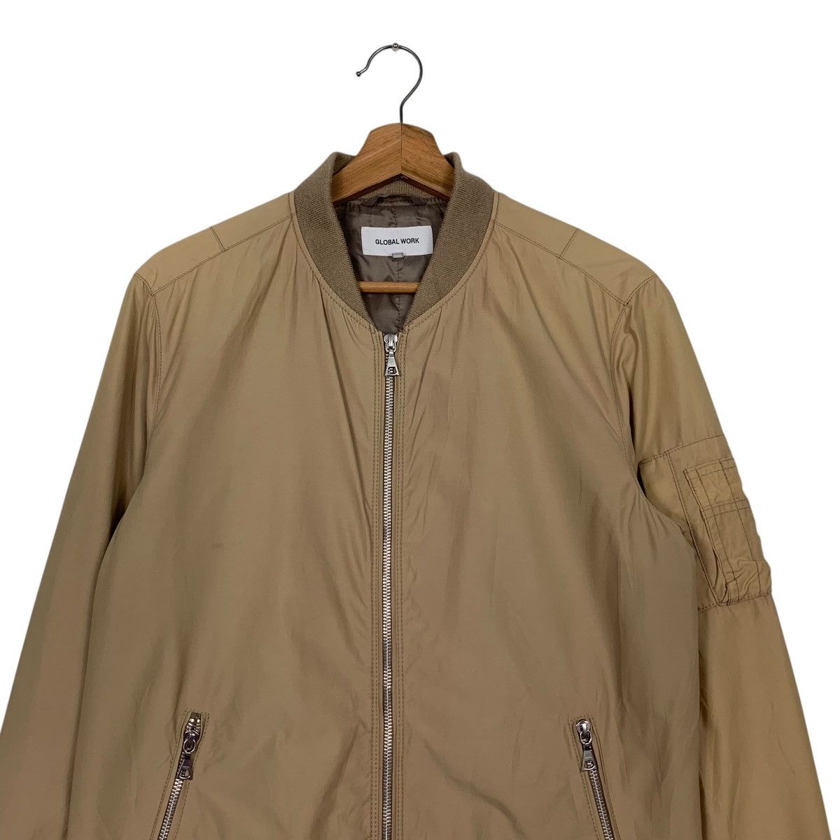Global Work GLOBAL WORK Casual Bomber Jacket #2444-C109 Size US L / EU 52-54 / 3 - 2 Thumbnail