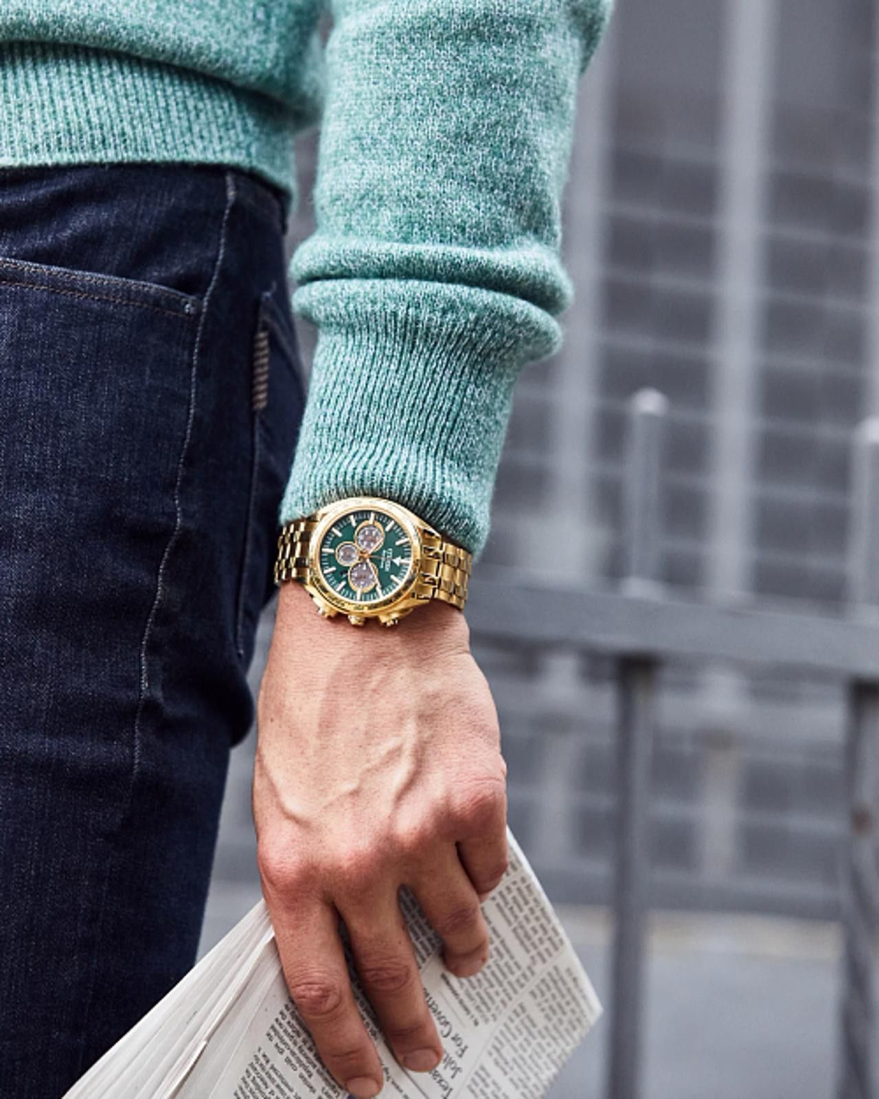 Citizen Citizen Eco-Drive Sport Luxury Chronograph Gold-Tone B620 Size ONE SIZE - 6 Thumbnail
