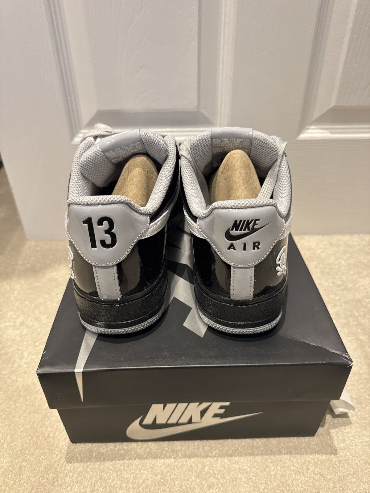 Nike Nike x Syna Air Force 1 '07 Black/Light Smoke Grey US 9.5 Size US 9.5 / EU 42-43 - 3 Thumbnail