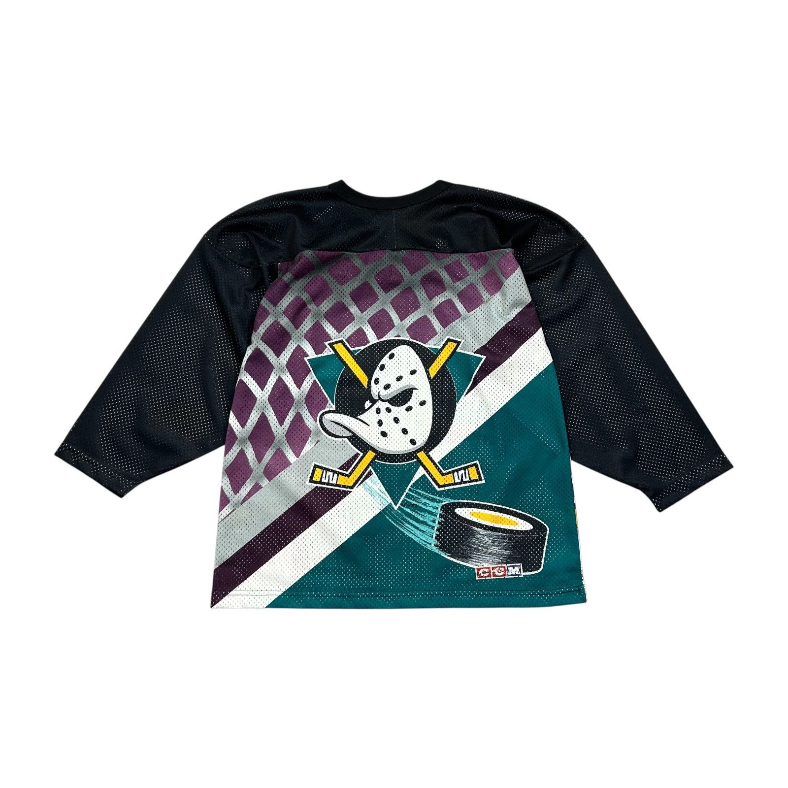 NHL VTG 90s MIGHTY DUCKS CCM HOCKEY JERSEY AOP Size US M / EU 48-50 / 2 - 2 Thumbnail