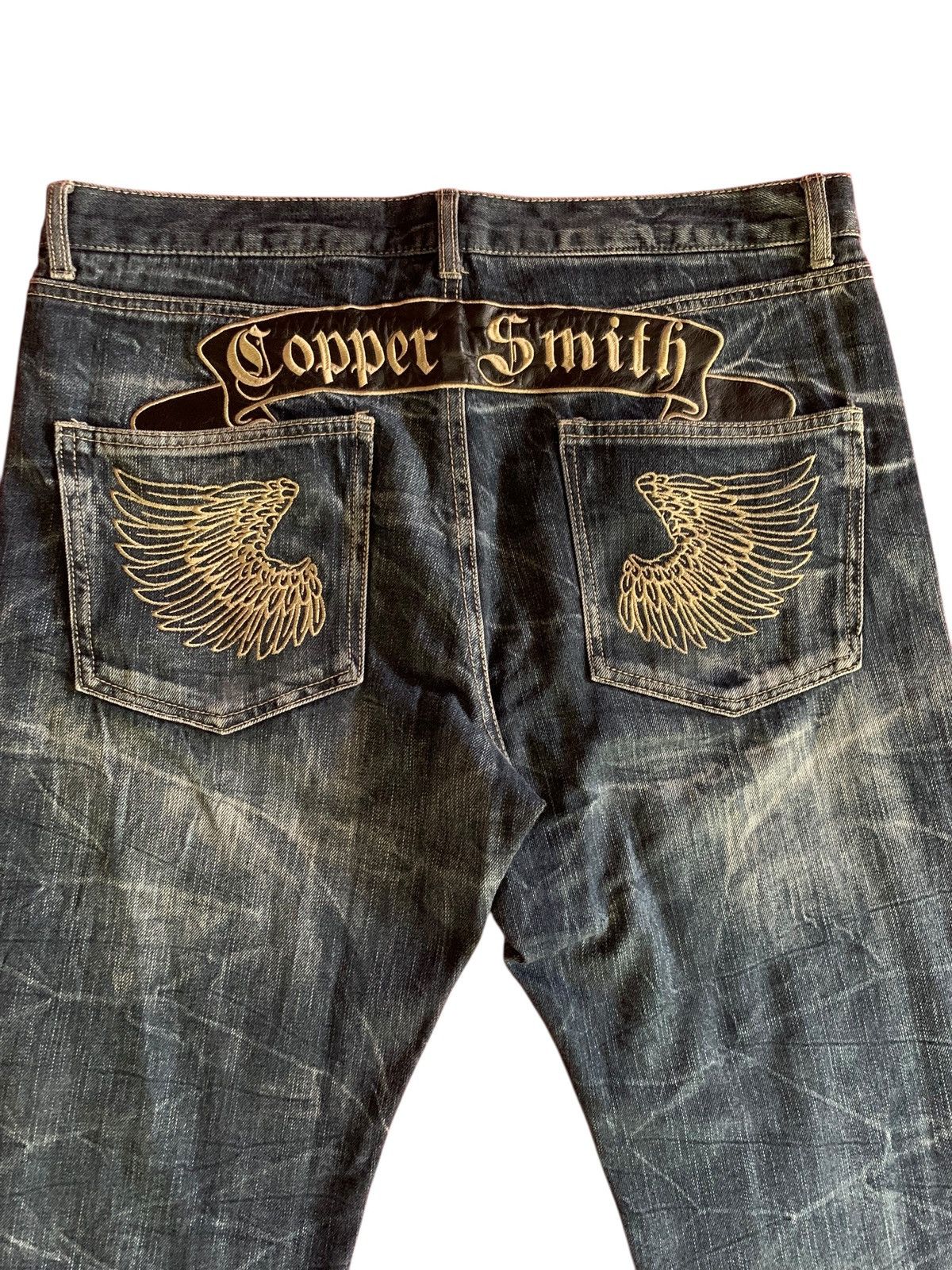If Six Was Nine Copper Smith Embroidered Wings Faded Clawmark Vintage Size US 37 - 13 Thumbnail