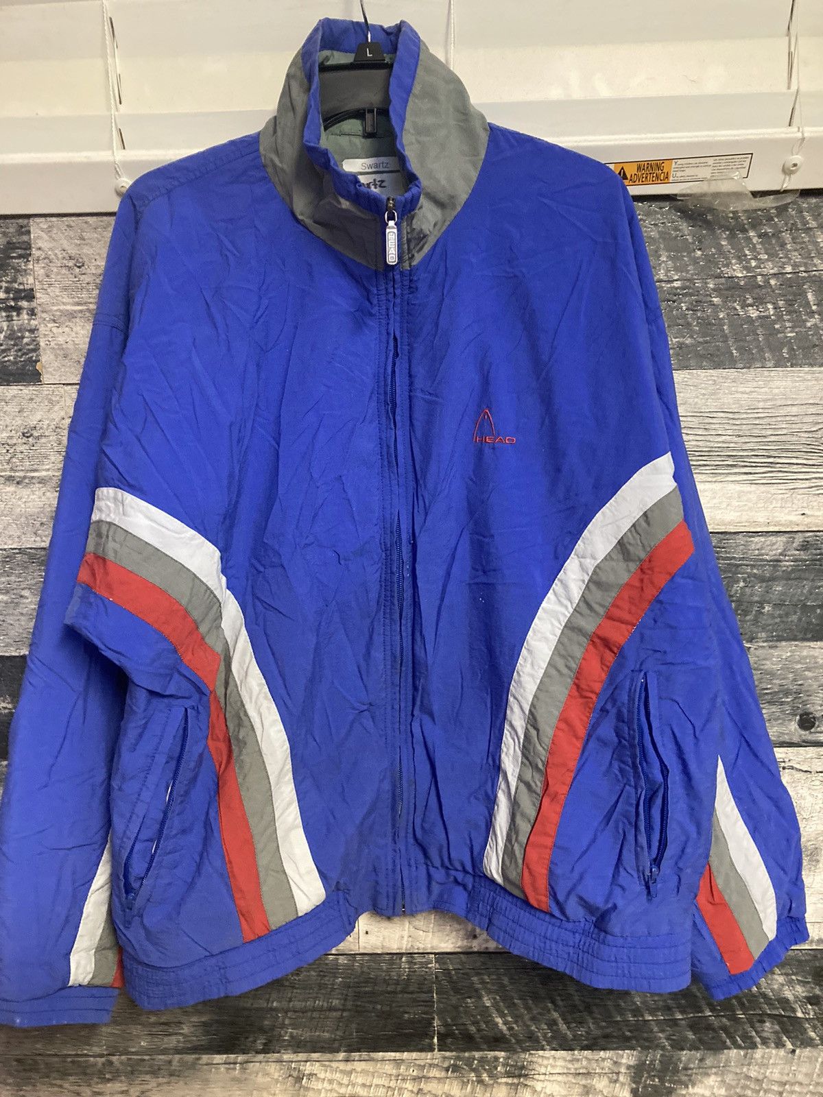 Vintage Zip up track jacket Size US L / EU 52-54 / 3 - 1 Thumbnail
