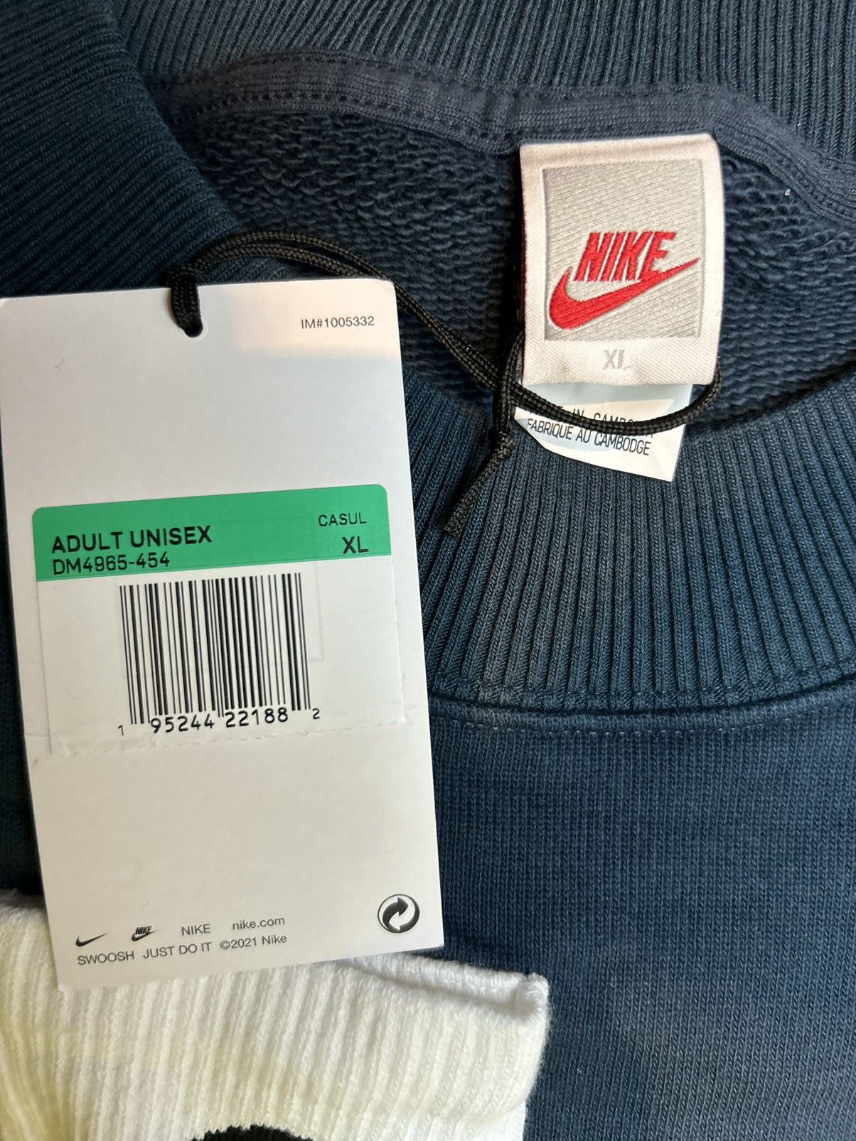 Cactus Plant Flea Market × Nike NIKE x CPFM Socks Fleece Crewneck Size US XL / EU 56 / 4 - 8 Thumbnail