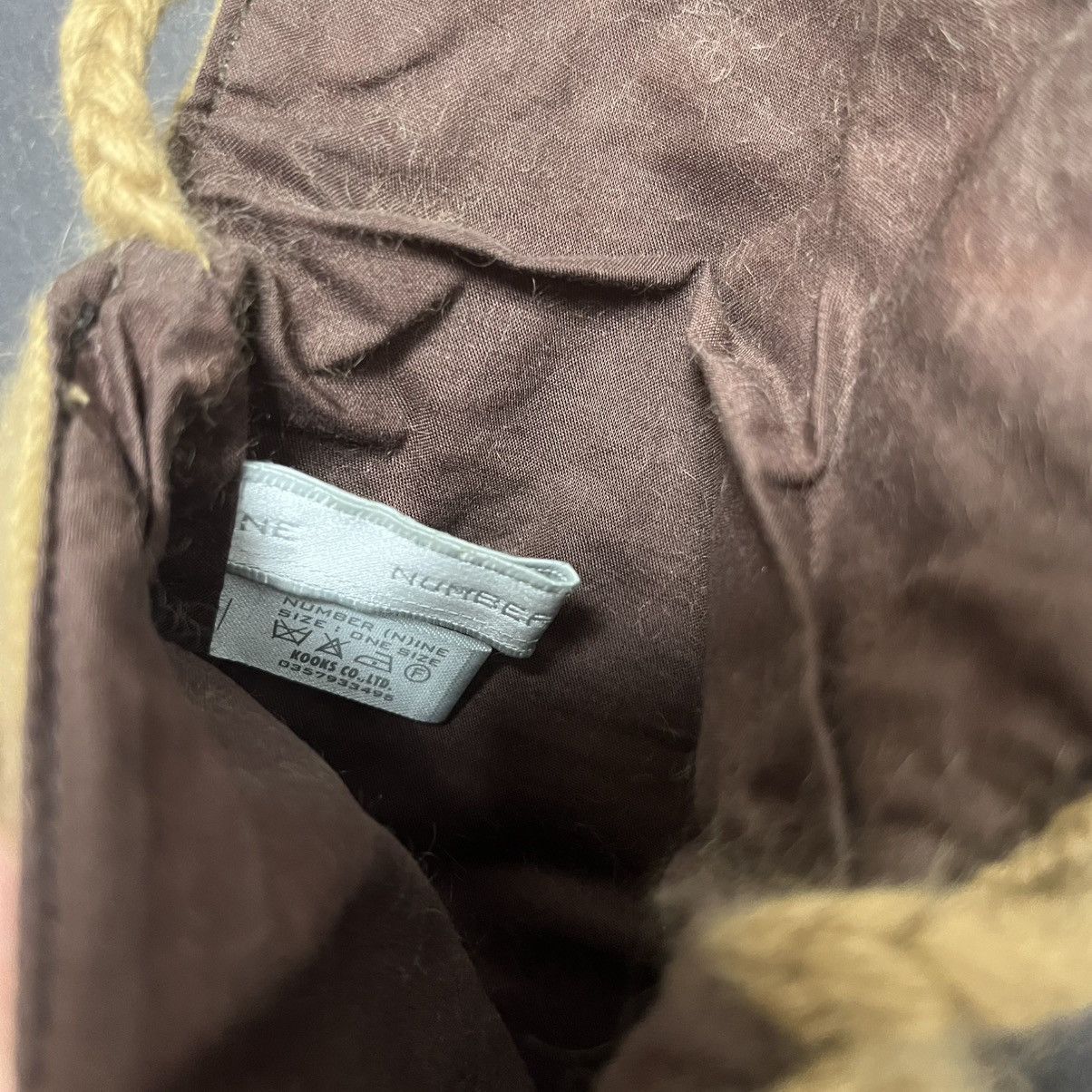 Number (N)ine 02AW NOWHERE MAN NORDIC HAIRY MEDICINE BAG Size ONE SIZE - 4 Thumbnail