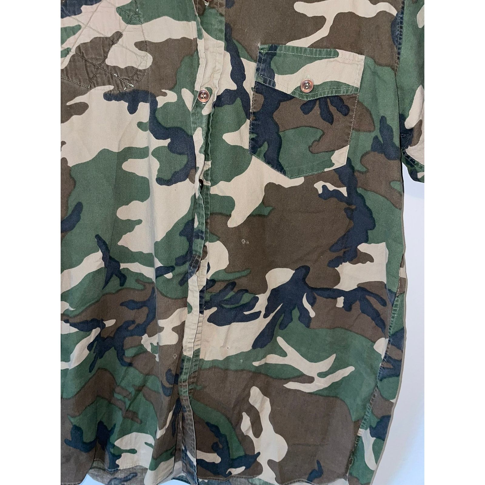 Black Sheep Vintage Camo Button Up Shirt Black Sheep Green Medium Size US M / EU 48-50 / 2 - 5 Thumbnail