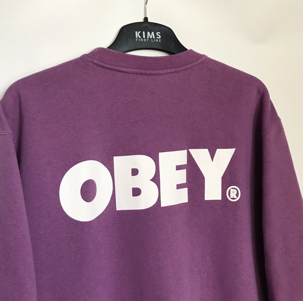 Obey Obey Sweatshirt Men's L Purple Size US L / EU 52-54 / 3 - 1 Thumbnail