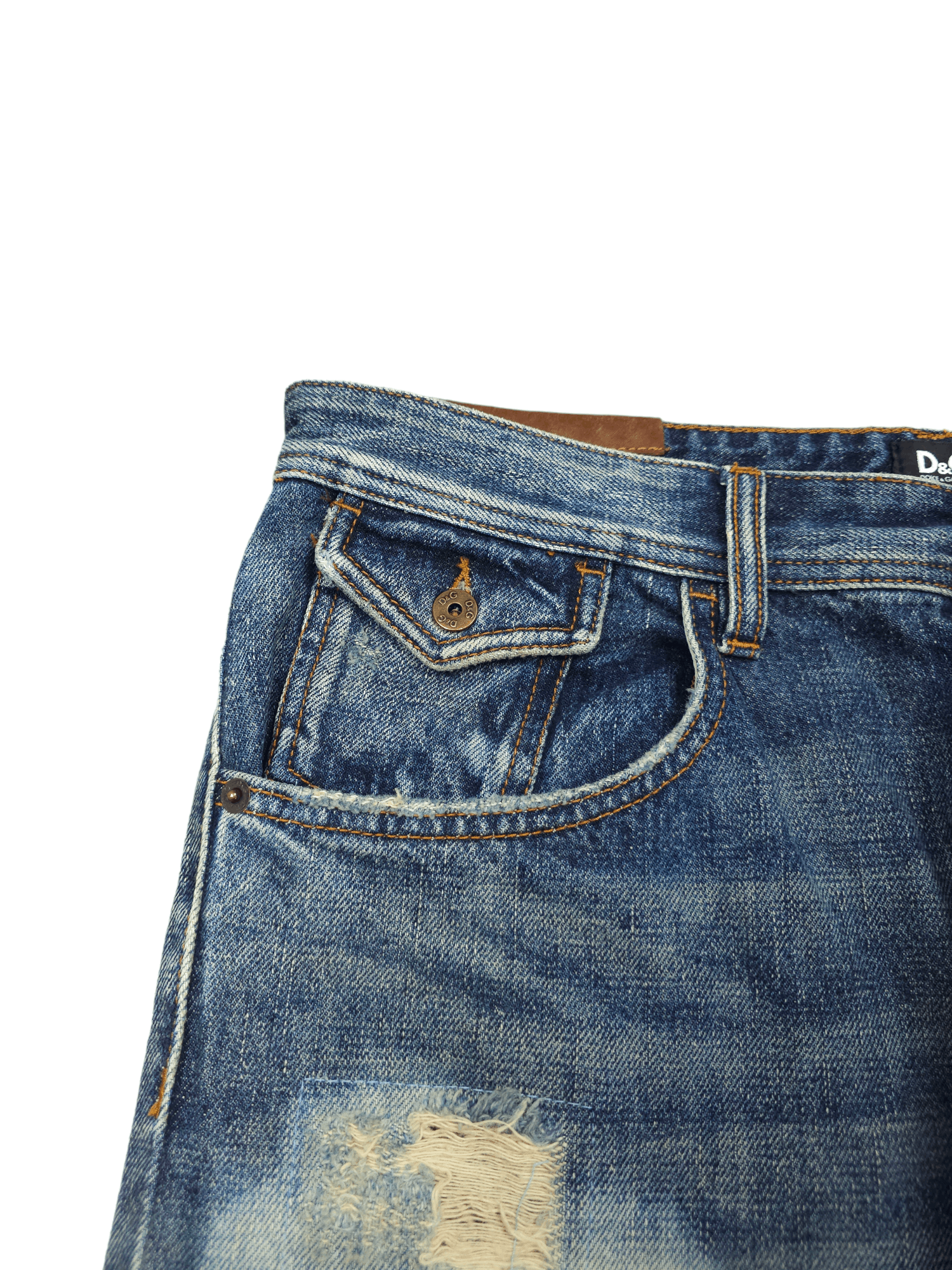 Dolce & Gabbana × Japanese Brand 💎 Size 29/30 Dolce Gabbana 90's Vintage Denim Jeans Y2K Size US 29 - 7 Thumbnail