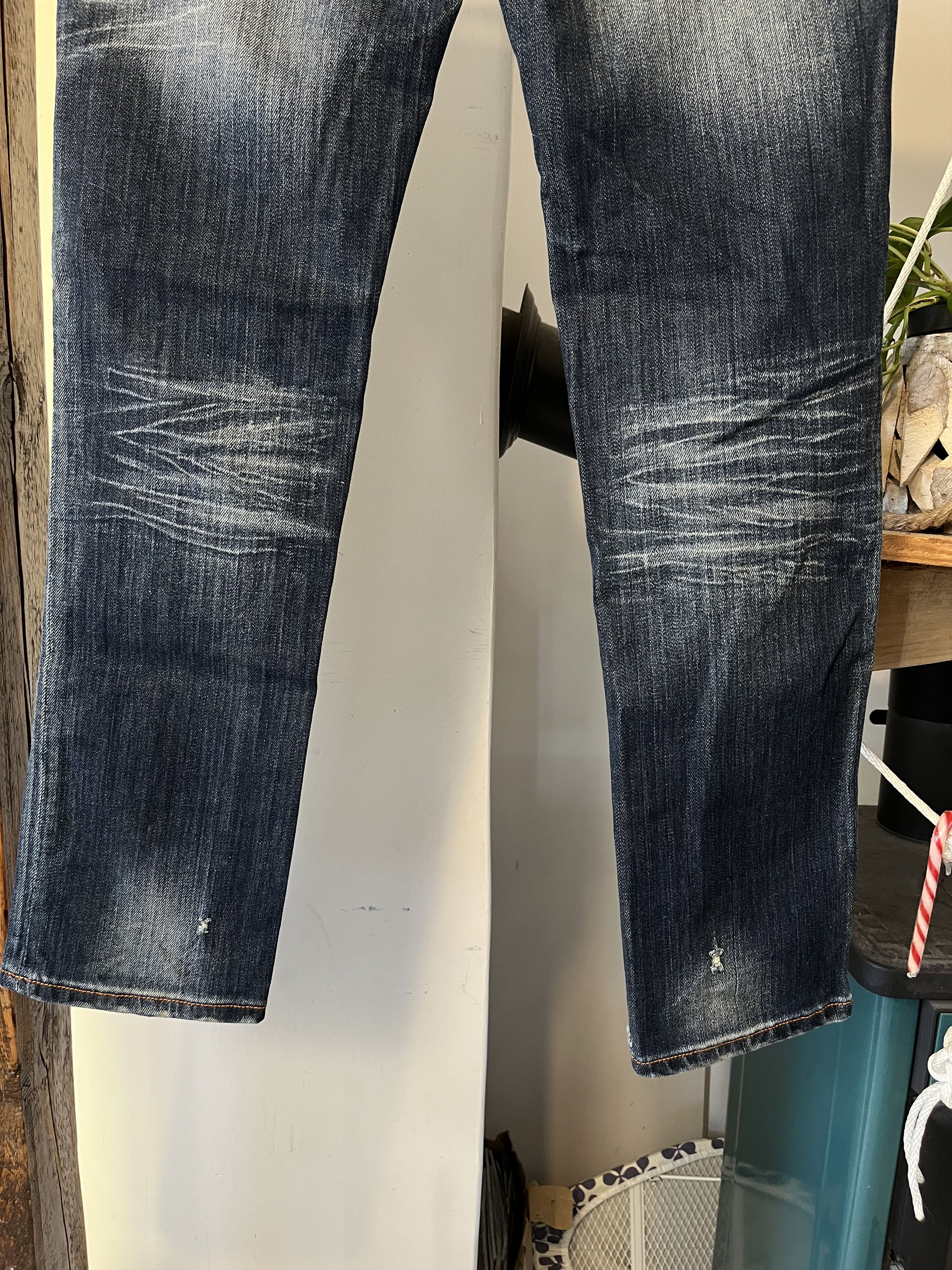 Christian Audigier × Ed Hardy × Japanese Brand y2k Christian Audigier Crazy Embroidered Skull Womens Jeans Size US 29 - 9 Thumbnail