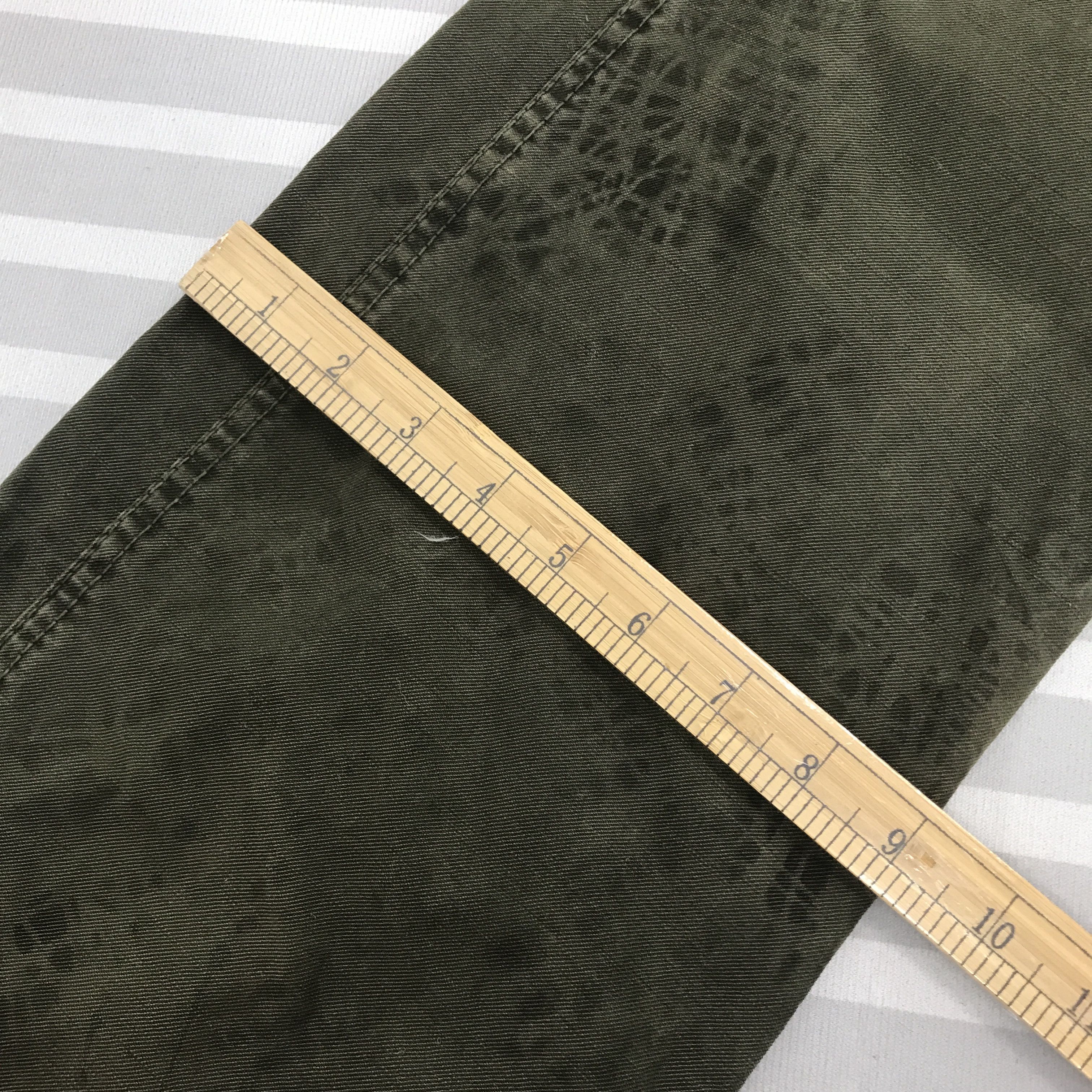 Edwin × Vintage Vintage Edwin 505 Khaki Drak Green Distressed jeans Size US 30 / EU 46 - 10 Thumbnail