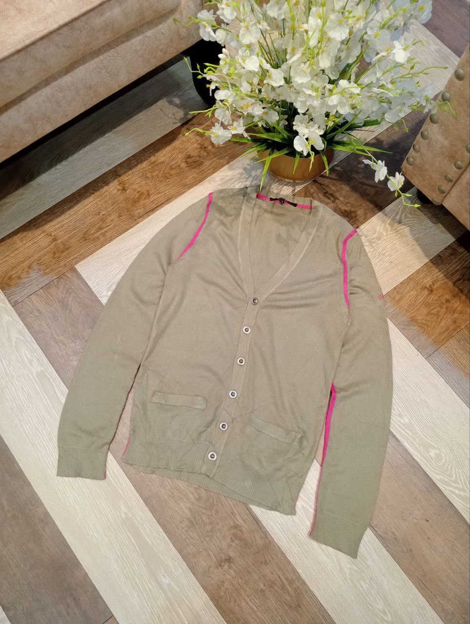 Gucci GUCCI ITALY COMBINE SILK + CASHMERE CARDIGAN - SIZE S Size S / US 4 / IT 40 - 3 Thumbnail