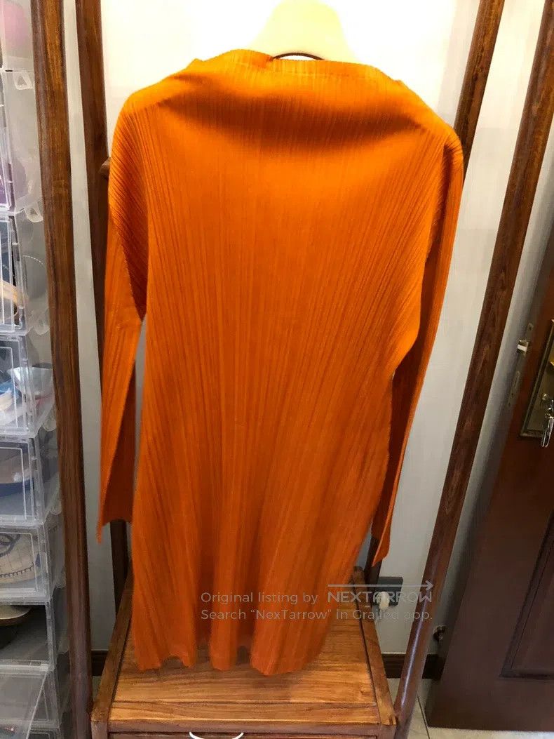 Issey Miyake Issey Miyake Orange Dress Size XL / US 12-14 / IT 48-50 - 2 Thumbnail