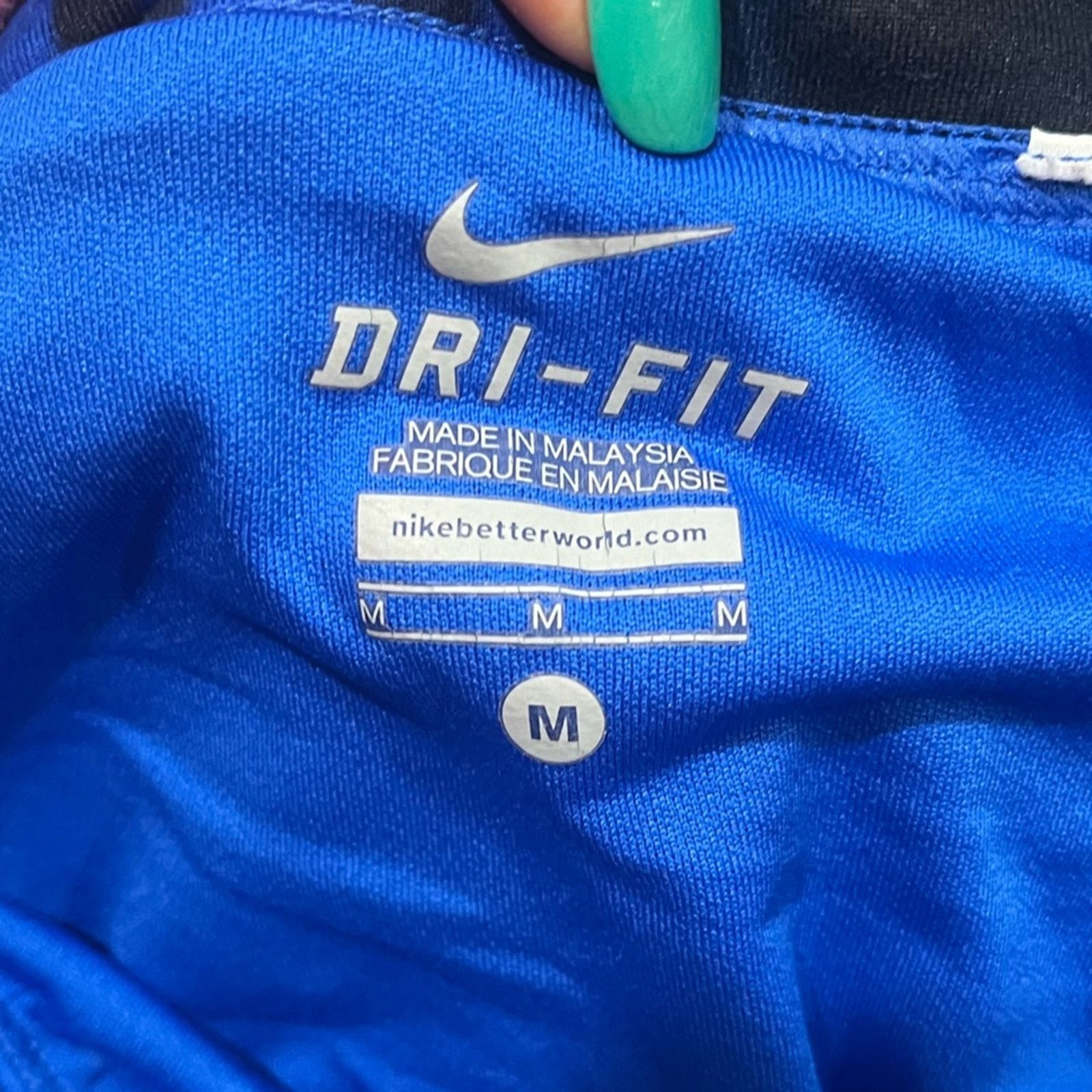Nike Nike Womens Dri Fit Running Shorts Mid Rise Elastic Sz M Size 28" / US 6 / IT 42 - 3 Thumbnail
