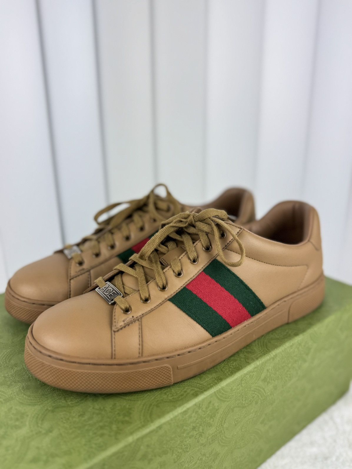Gucci Gucci Ace Sneakers – Quartz Size US 9 / EU 42 - 2 Thumbnail