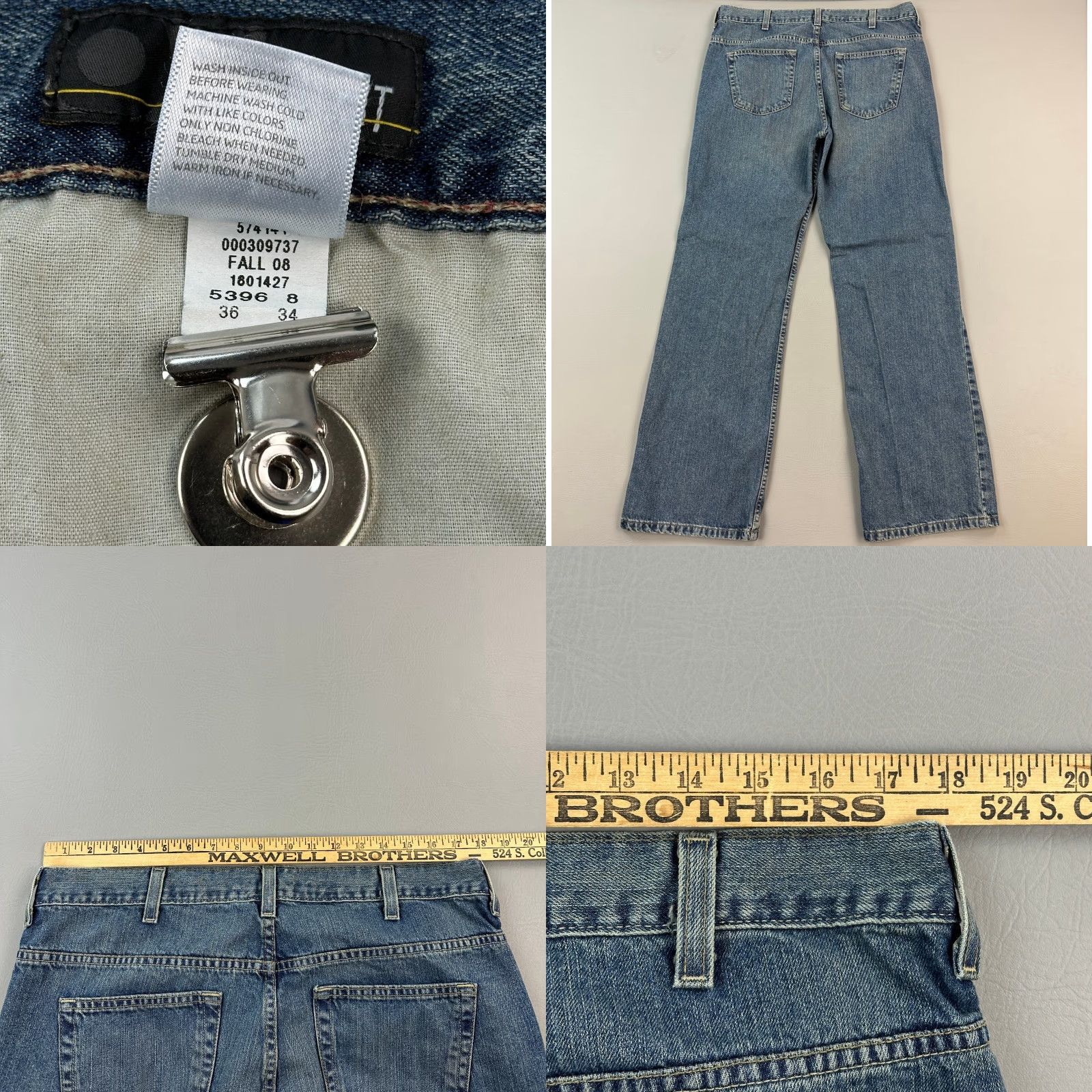 Old Navy VINTAGE Old Navy Jeans Mens 36x34 Blue Medium Wash Denim Bootcut Skate Y2K Size US 36 / EU 52 - 8 Thumbnail