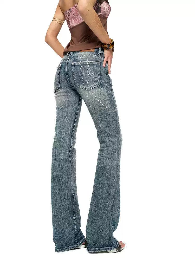 Japanese Brand Y2K Print Jeans Size 28" / US 6 / IT 42 - 3 Thumbnail