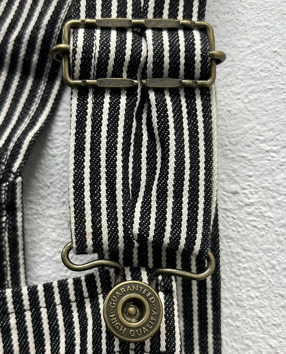 Japanese Brand × Vintage Vintage Japanese Hickory Stripe Overalls by MISSEWE Size US 29 - 5 Thumbnail