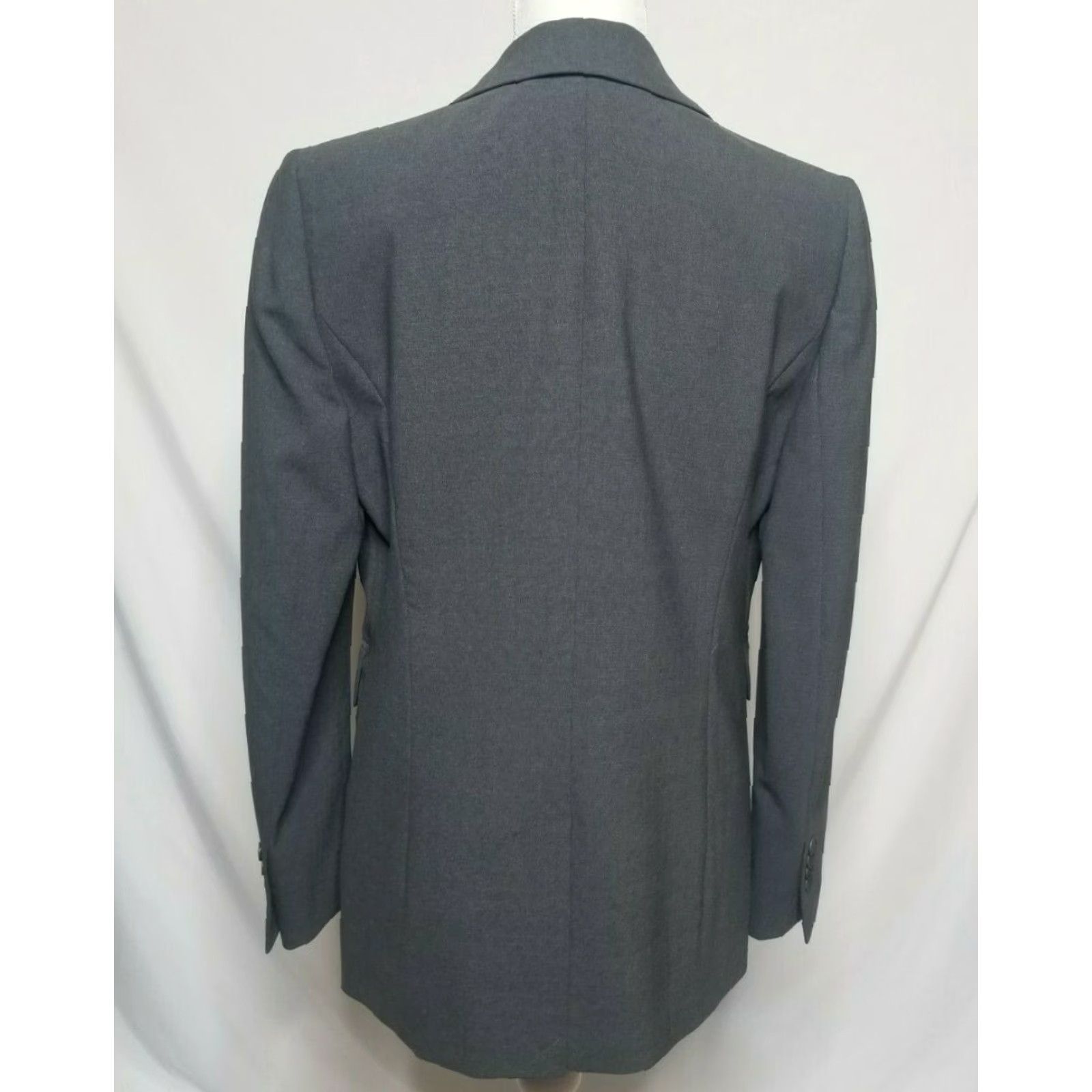 Brooks Brothers Brooks Brothers Blazer Womens Sz 8 Wool Blend Gray Solid Jacket Suit Size M / US 6-8 / IT 42-44 - 4 Thumbnail