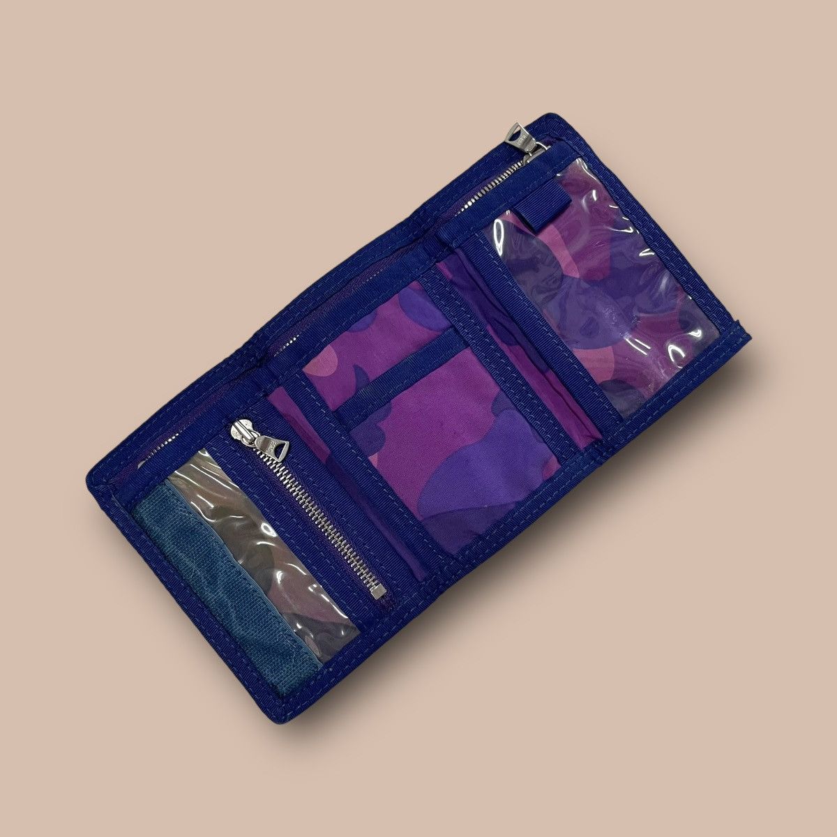 Bape OG Bape Purple Camo Nylon Wallets Size ONE SIZE - 5 Thumbnail