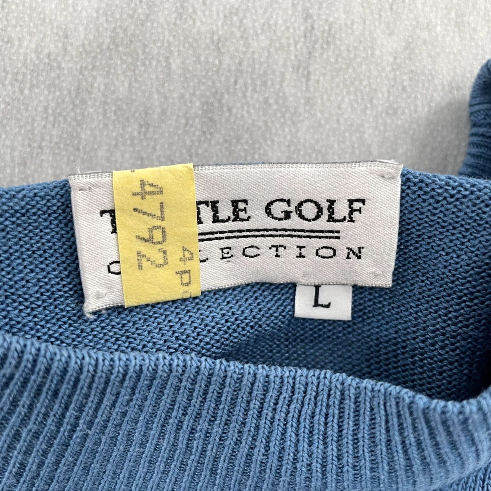 Vintage VINTAGE Tuttle Golf Sweater Shirt Adult Large Blue Silk Pullover Long Sleeve Mens L (Golf) Size US L / EU 52-54 / 3 - 3 Thumbnail