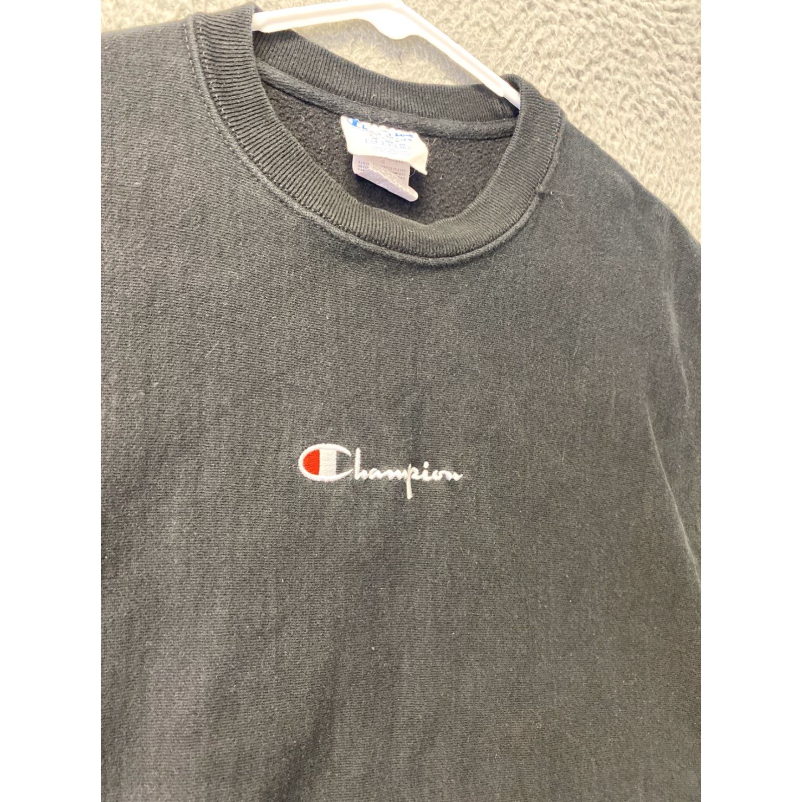 Champion Vintage Champion Reverse Weave Men’s Crew Neck Sweatshirt Large Black Casual Sports Logo Size US L / EU 52-54 / 3 - 4 Thumbnail