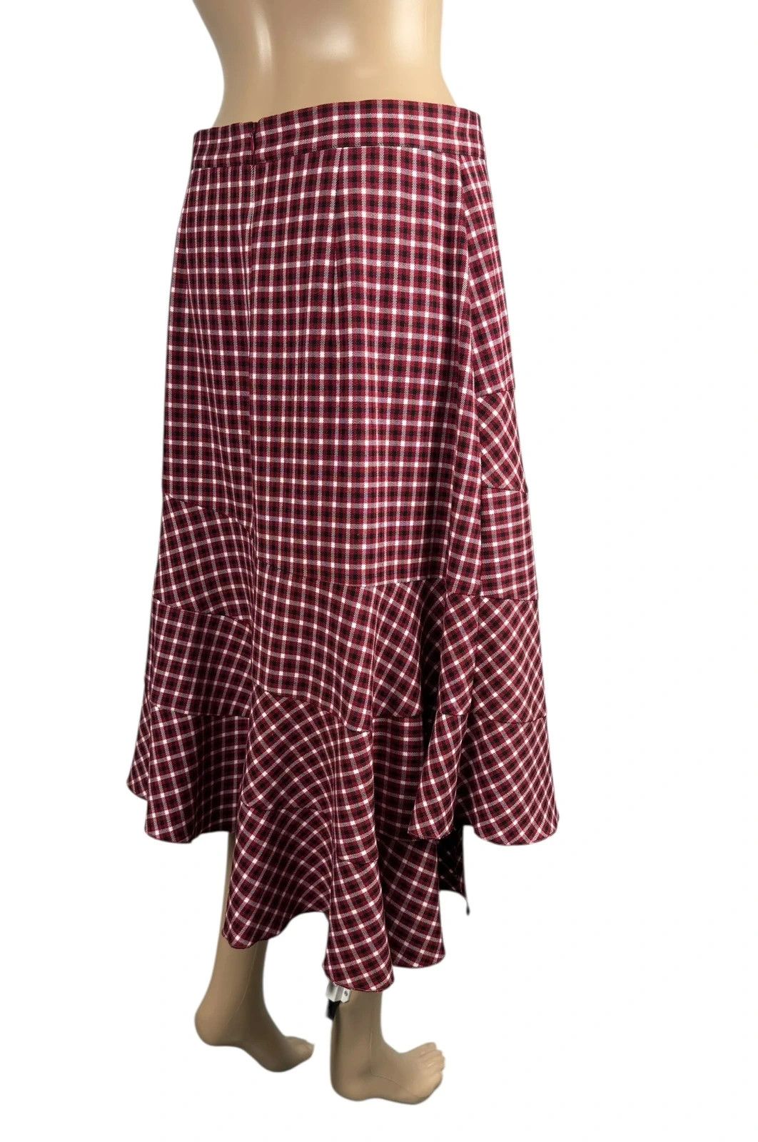 Other Poustovit Check Pleated Patchwork Skirt Viscose size 42 Size 28" / US 6 / IT 42 - 6 Thumbnail