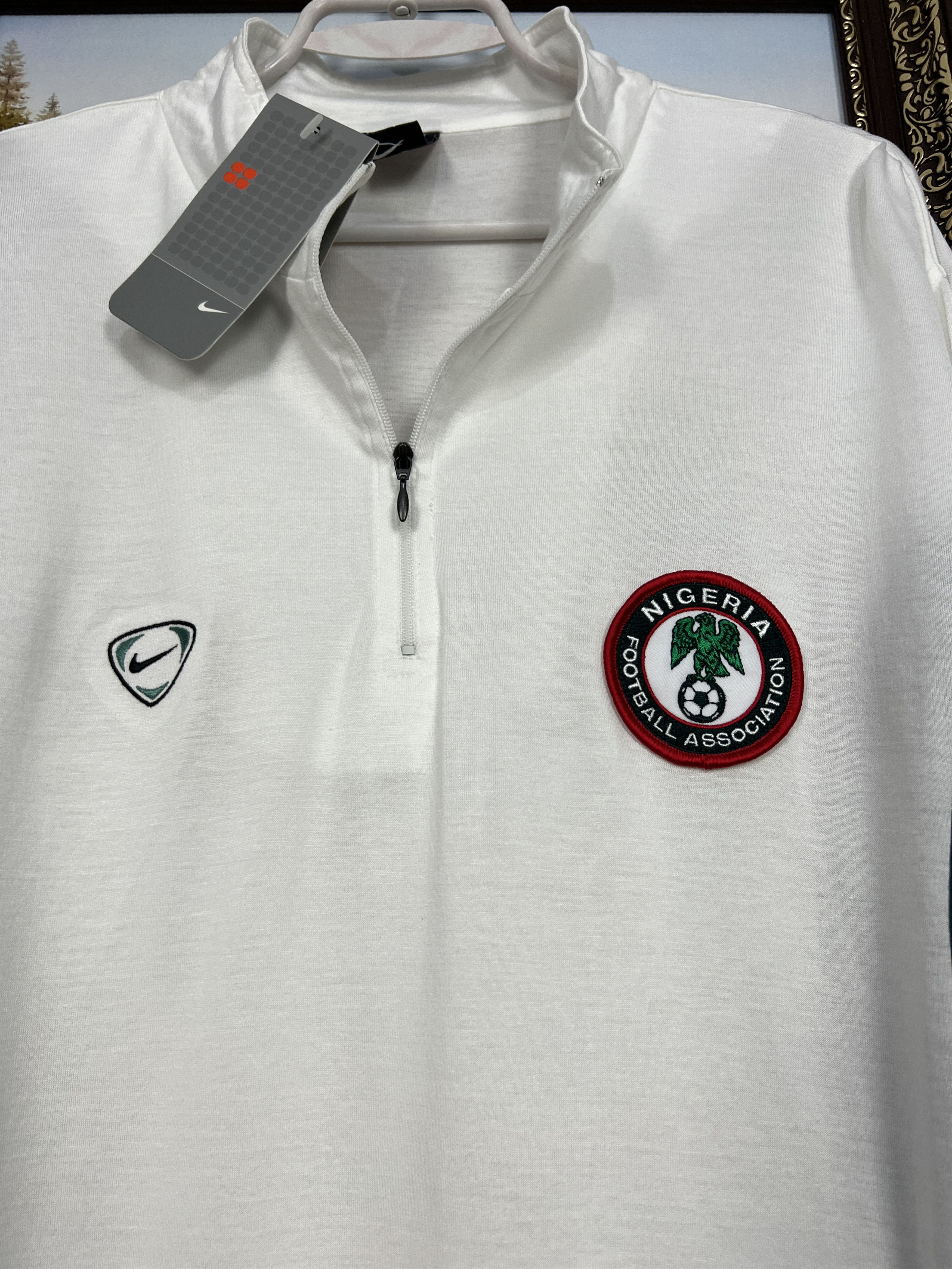 Nike Vintage 90's Nike Nigeria Football Shirt Long Sleeve Train Size US XL / EU 56 / 4 - 3 Thumbnail