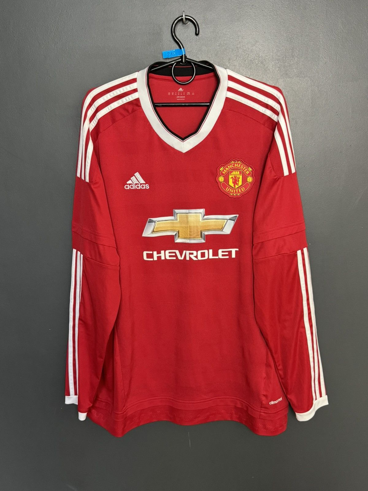Adidas Manchester United 15/16 Home Football Long Sleeve Jersey Size US XL / EU 56 / 4 - 1 Thumbnail