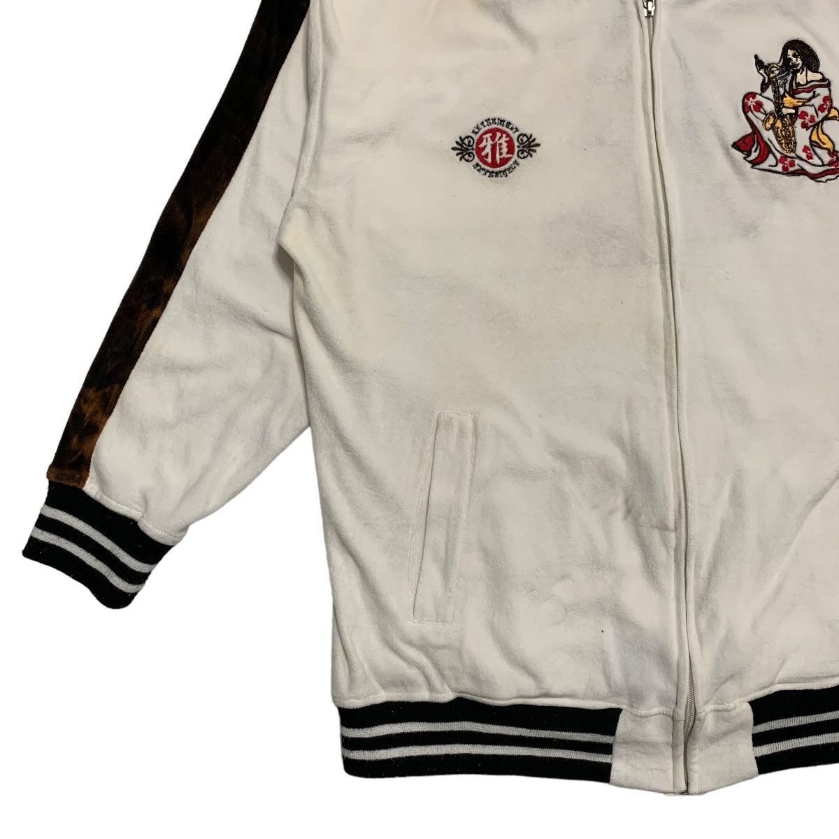 Japanese Brand Defective Struct Sukajan Geisha Sweater Jacket Size US XL / EU 56 / 4 - 2 Thumbnail
