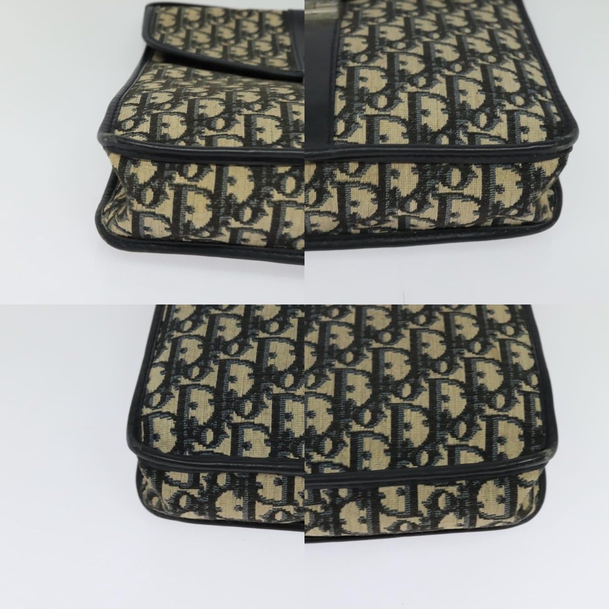 Dior DIOR Trotter Canvas Shoulder Bag Navy Silver Size ONE SIZE - 10 Thumbnail