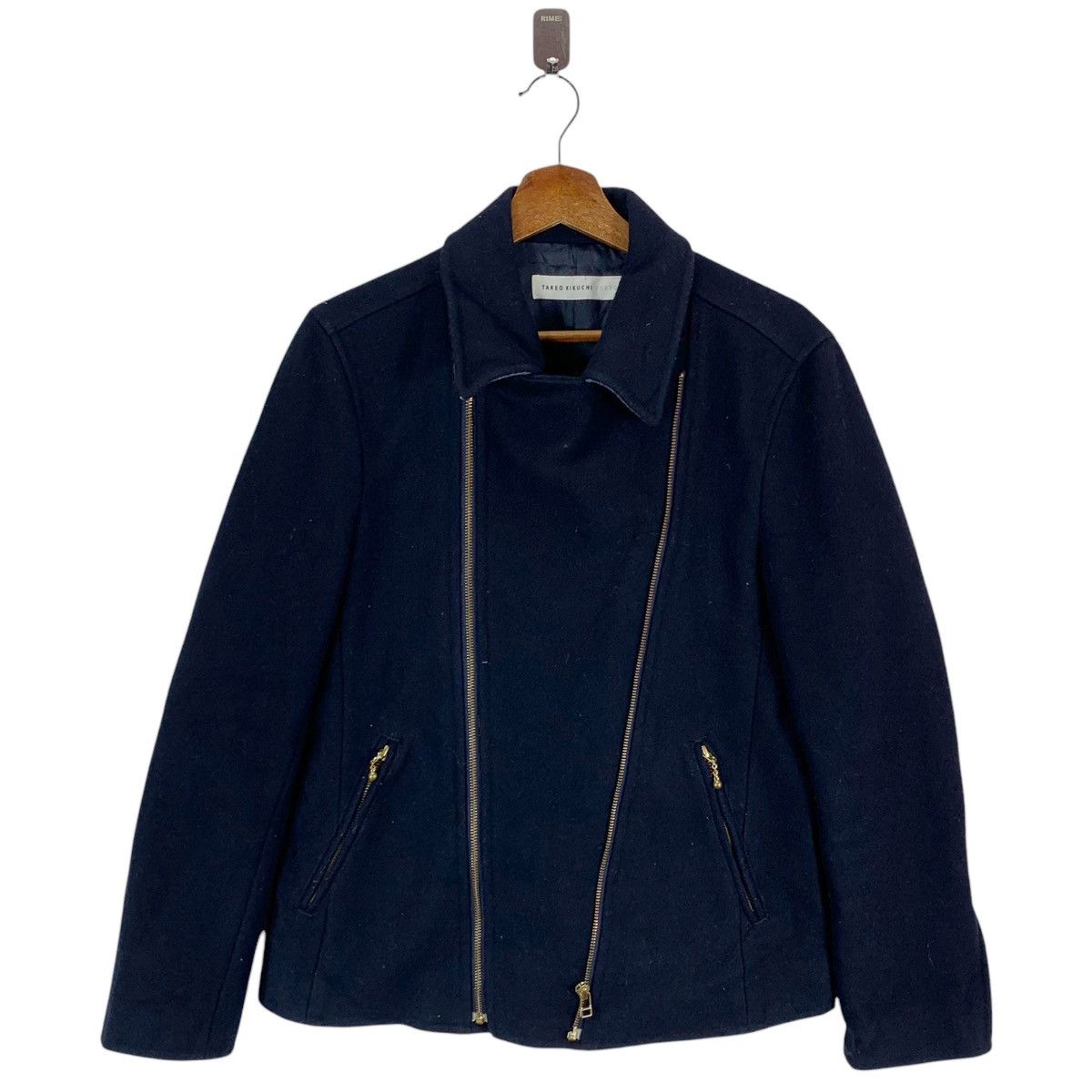 Japanese Brand × Takeo Kikuchi VINTAGE TAKEO KIKUCHI ASYMMETRICAL WOOL JACKET Size US M / EU 48-50 / 2 - 1 Thumbnail