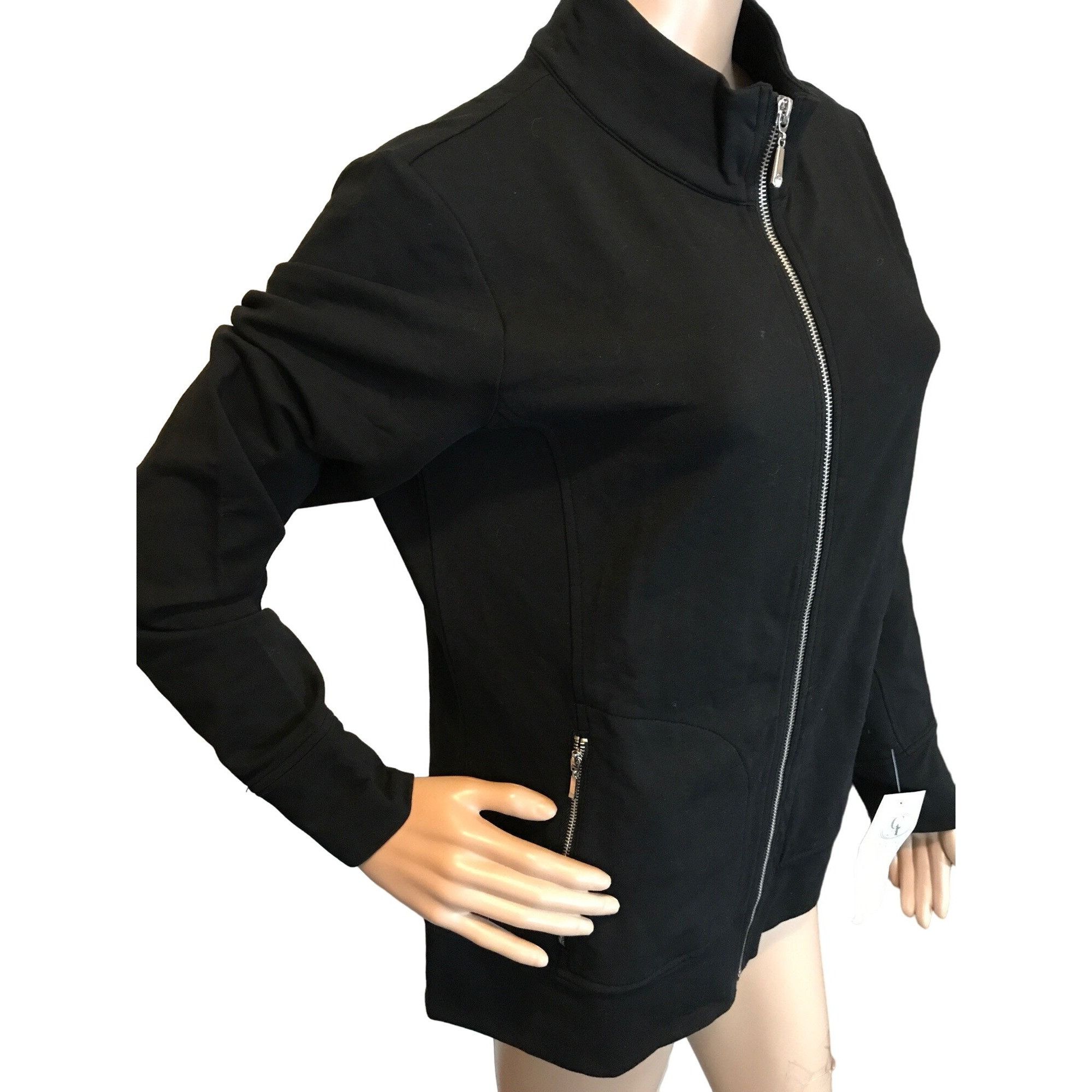 Vintage Christine Alexander Small Black Cotton Track Jacket Jog Scho Size S / US 4 / IT 40 - 3 Thumbnail
