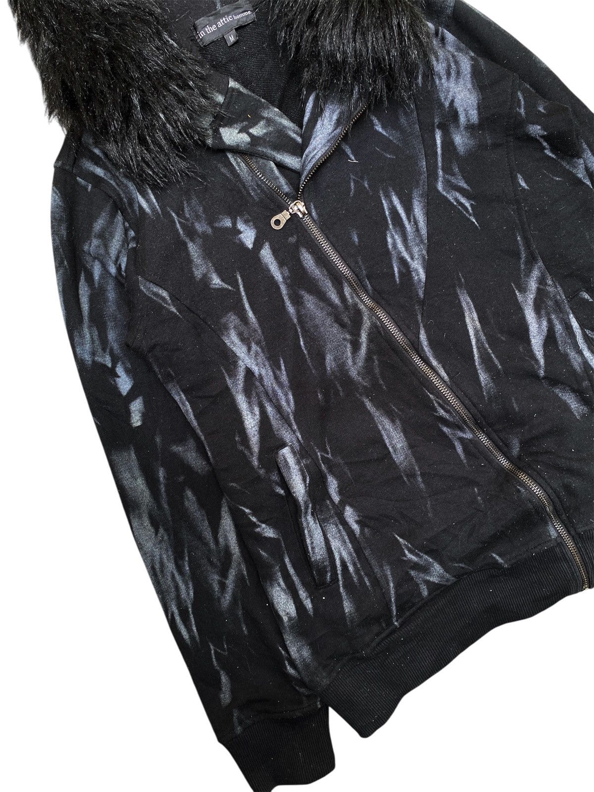 Hysteric Glamour × If Six Was Nine × Japanese Brand In The Attic faux fur Asymmetrical Zipper Hoodie Size US M / EU 48-50 / 2 - 3 Thumbnail