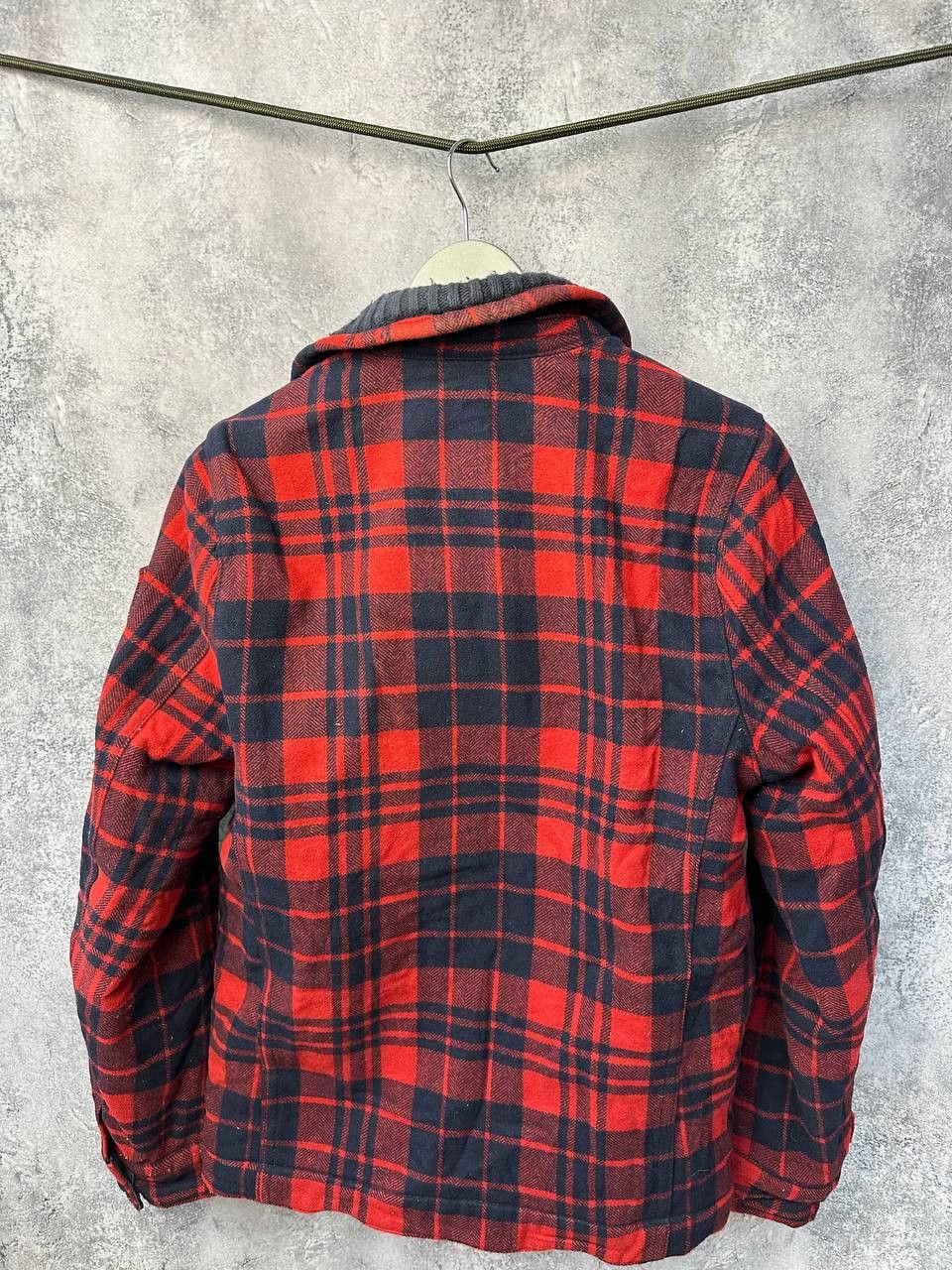 Abercrombie & Fitch Vintage Plaid Wool Barn Jacket