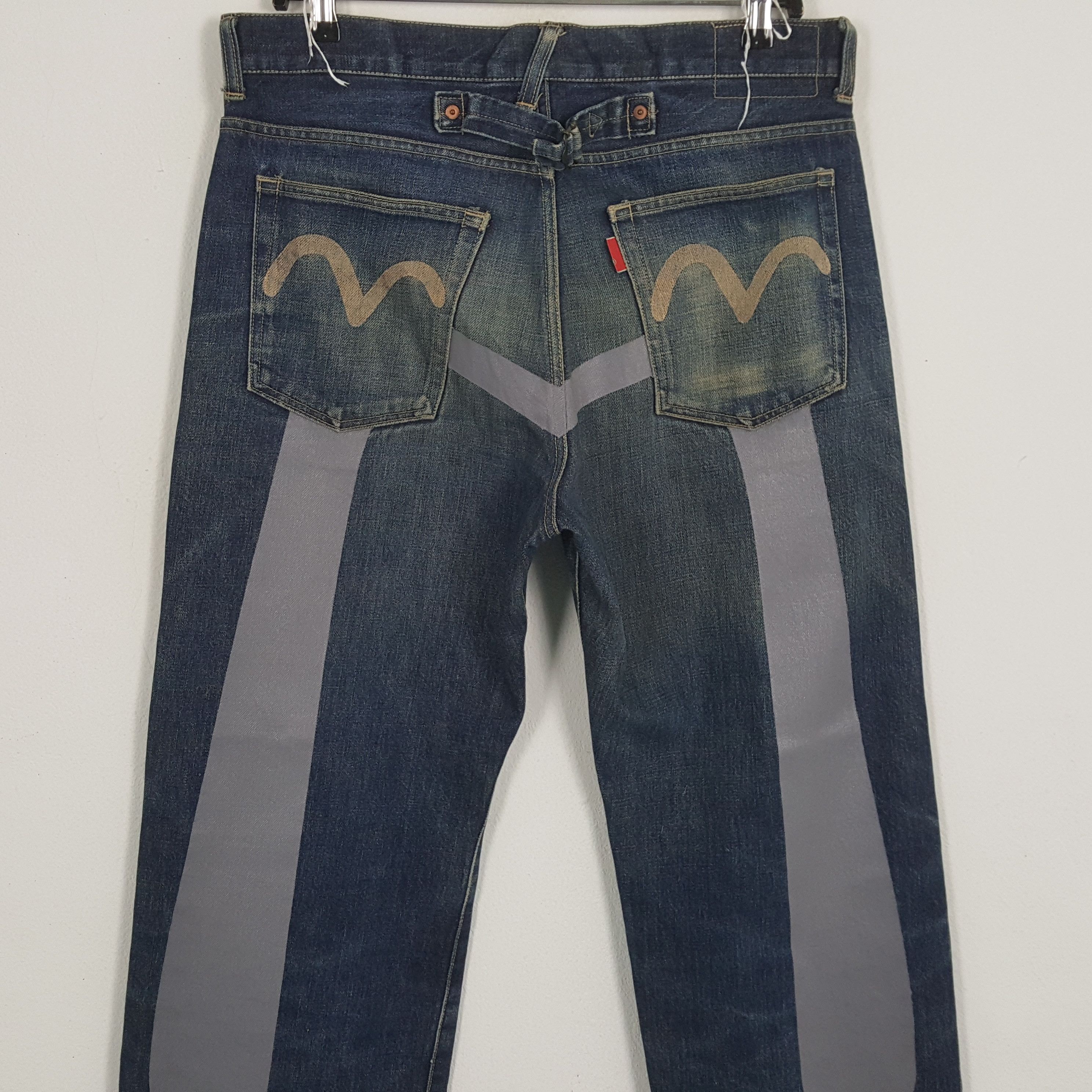 Japanese Brand × Vintage EVISU Japanese Brand Fashion Style Custom Daicock Jeans Size US 33 - 2 Thumbnail