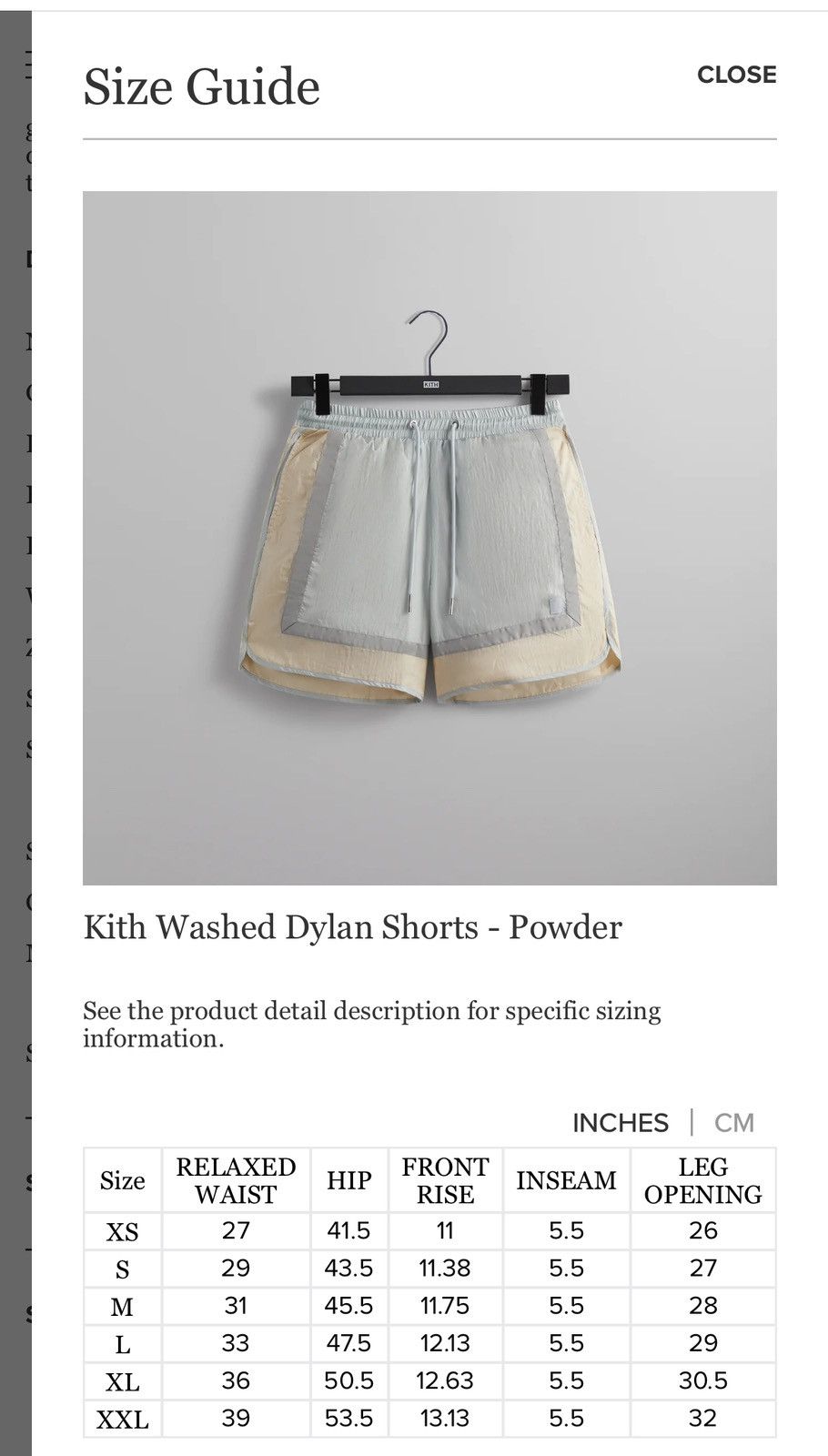 Kith × Ronnie Fieg 2024 SPRiNG KiTH WASHED NYLON DYLAN SHORTS POWDER Size US 33 - 7 Thumbnail