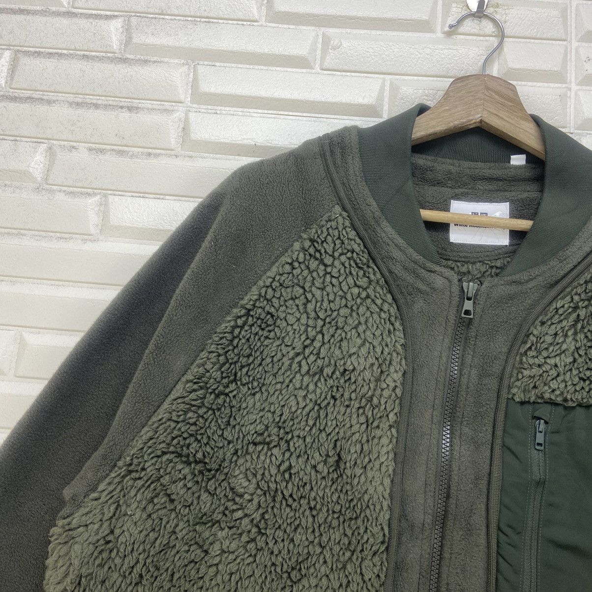 Uniqlo × White Mountaineering White Mountaineering Uniqlo Patchwork Fleece Sherpa Jacket Size US M / EU 48-50 / 2 - 6 Thumbnail