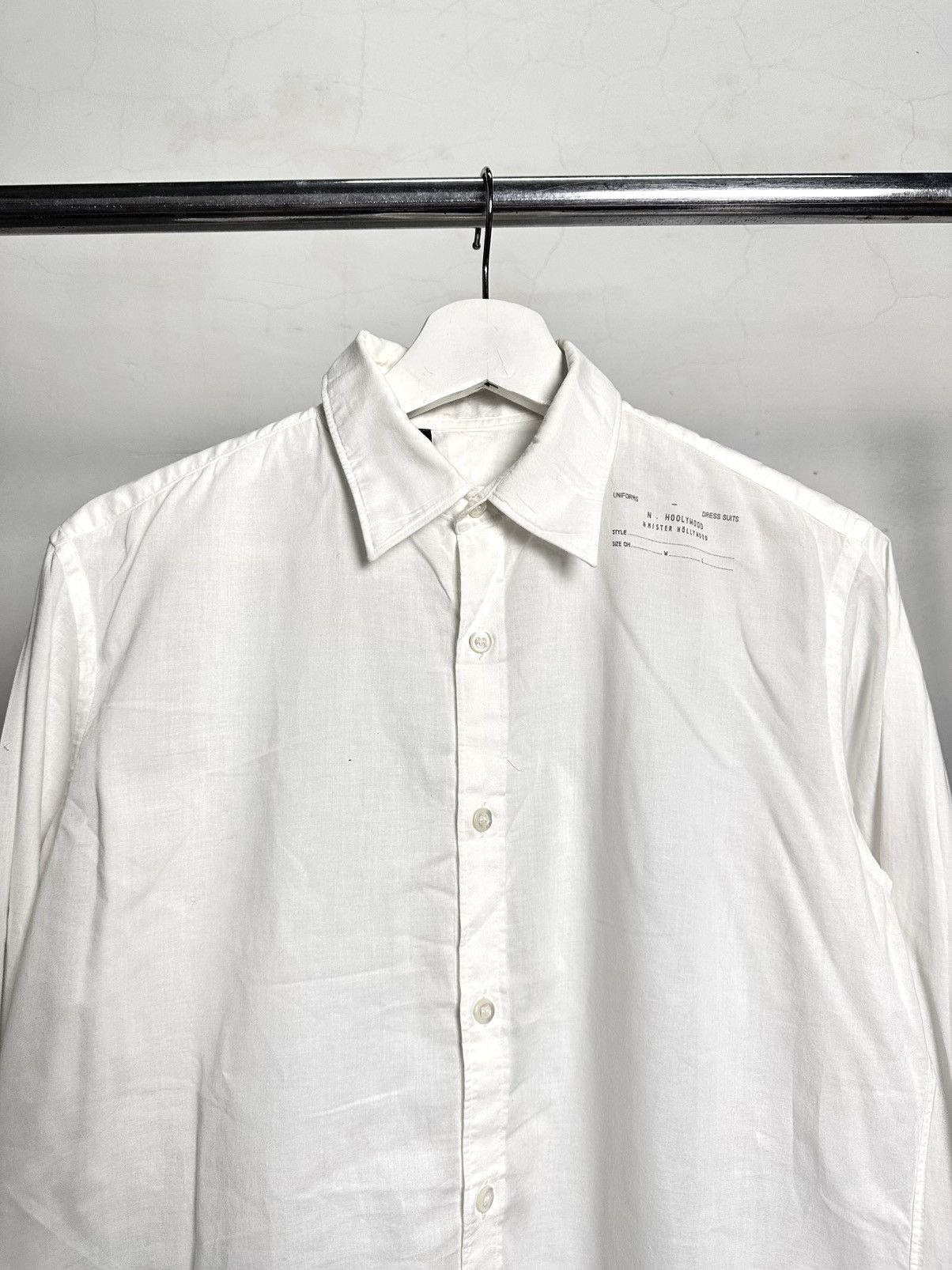 N.Hoolywood N.Hollywood White Button Shirt Size US M / EU 48-50 / 2 - 2 Thumbnail