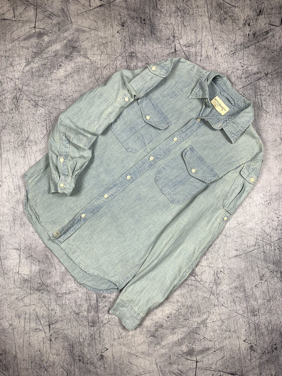 Denim & Supply Ralph Lauren Vintage Denim And Supply Ralph Lauren Washed Denim Shirt Size US S / EU 44-46 / 1 - 1 Thumbnail