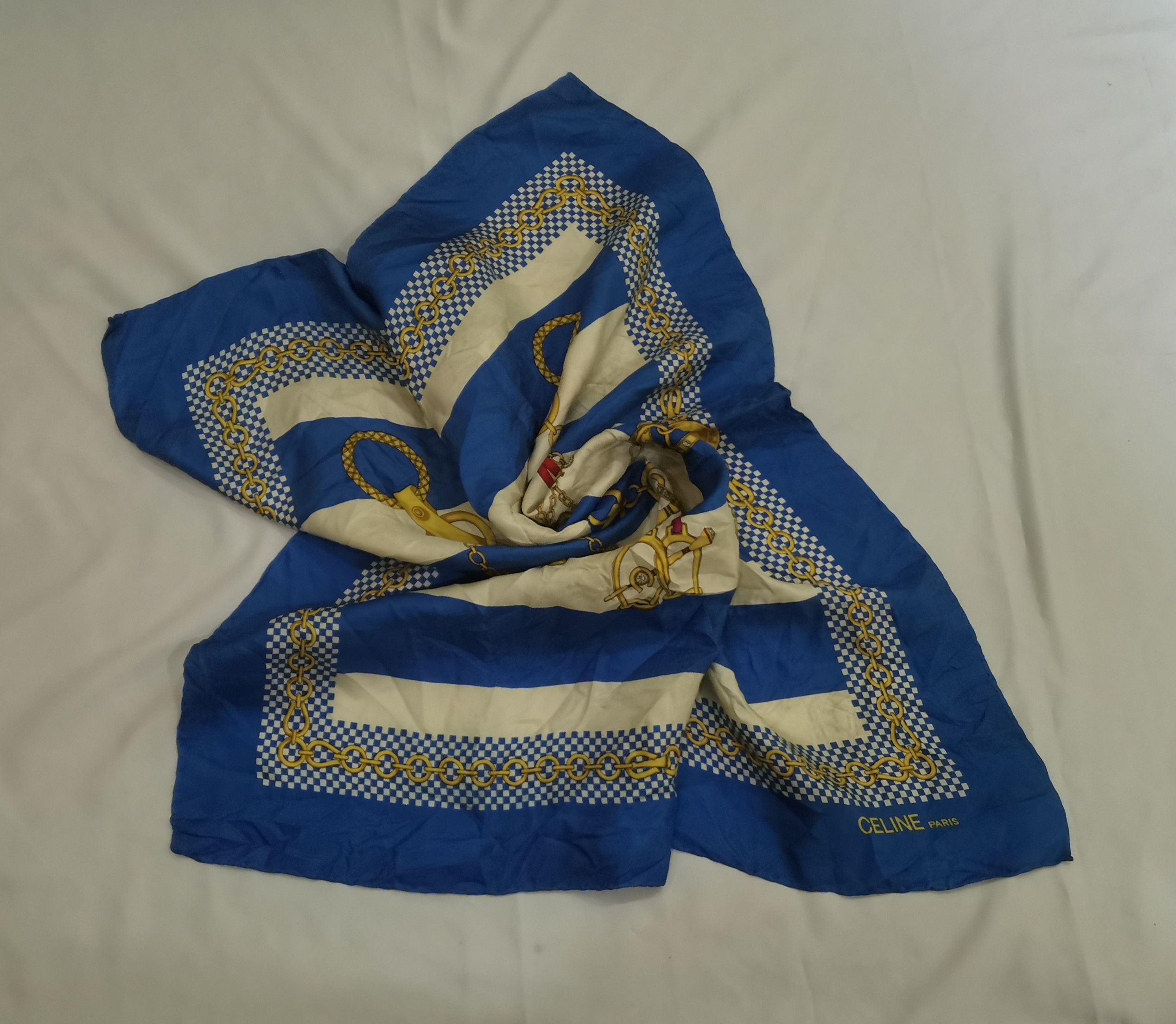 Celine × Vintage Rare vintage Celine Paris scarves luxury design Size ONE SIZE - 3 Thumbnail