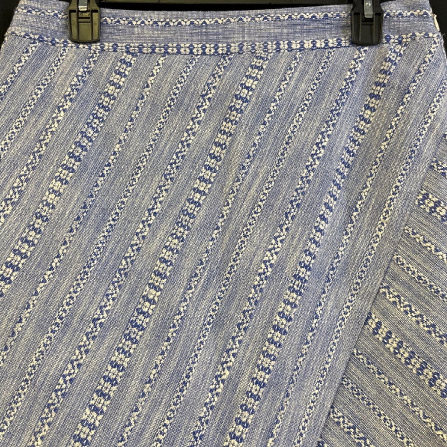 Loft Loft Women's Blue Tweed Wrap Skirt/Mini Sz 8 SKU 4260 Size 30" / US 8 / IT 44 - 2 Thumbnail