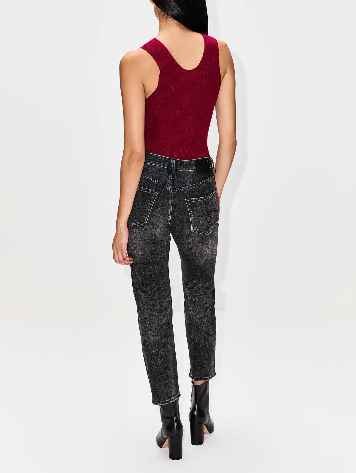 The Elder Statesman $395 The Elder Statesman Delicash Merlot Tank Top Size S / US 4 / IT 40 - 3 Thumbnail