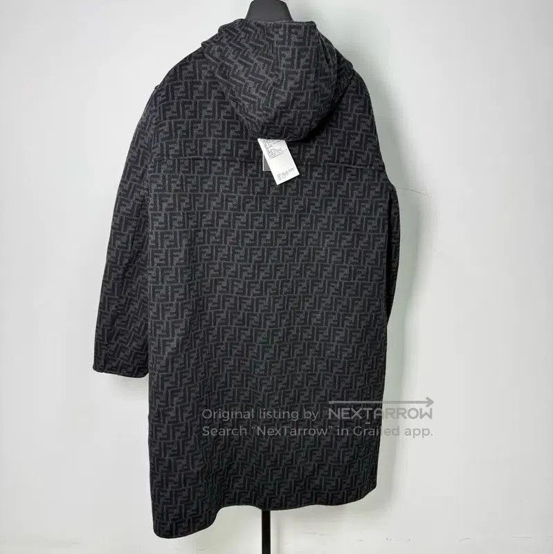 Fendi Fendi Men's Hooded Wool Coat in Multi-Color . Size US M / EU 48-50 / 2 - 2 Thumbnail