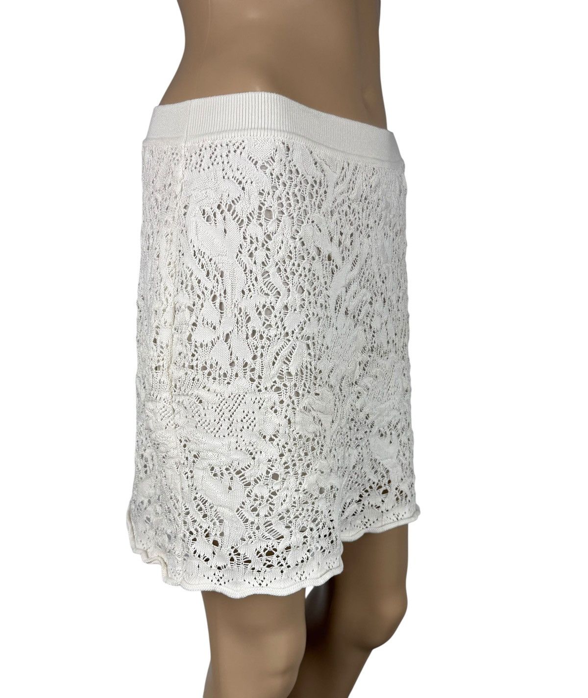 RED Valentino RED Valentine Lace White Skirt Short Cotton size S Size 27" / US 4 / IT 40 - 3 Thumbnail