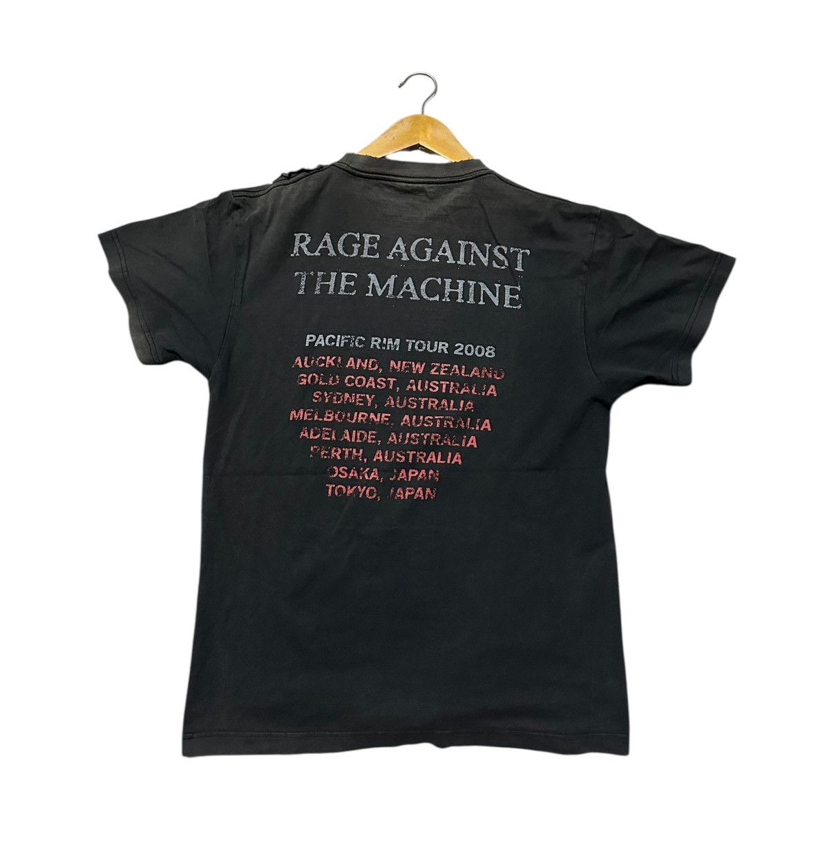 Band Tees Thrash vintage Rage against the machine pasific rim tour 08 Size US M / EU 48-50 / 2 - 2 Thumbnail