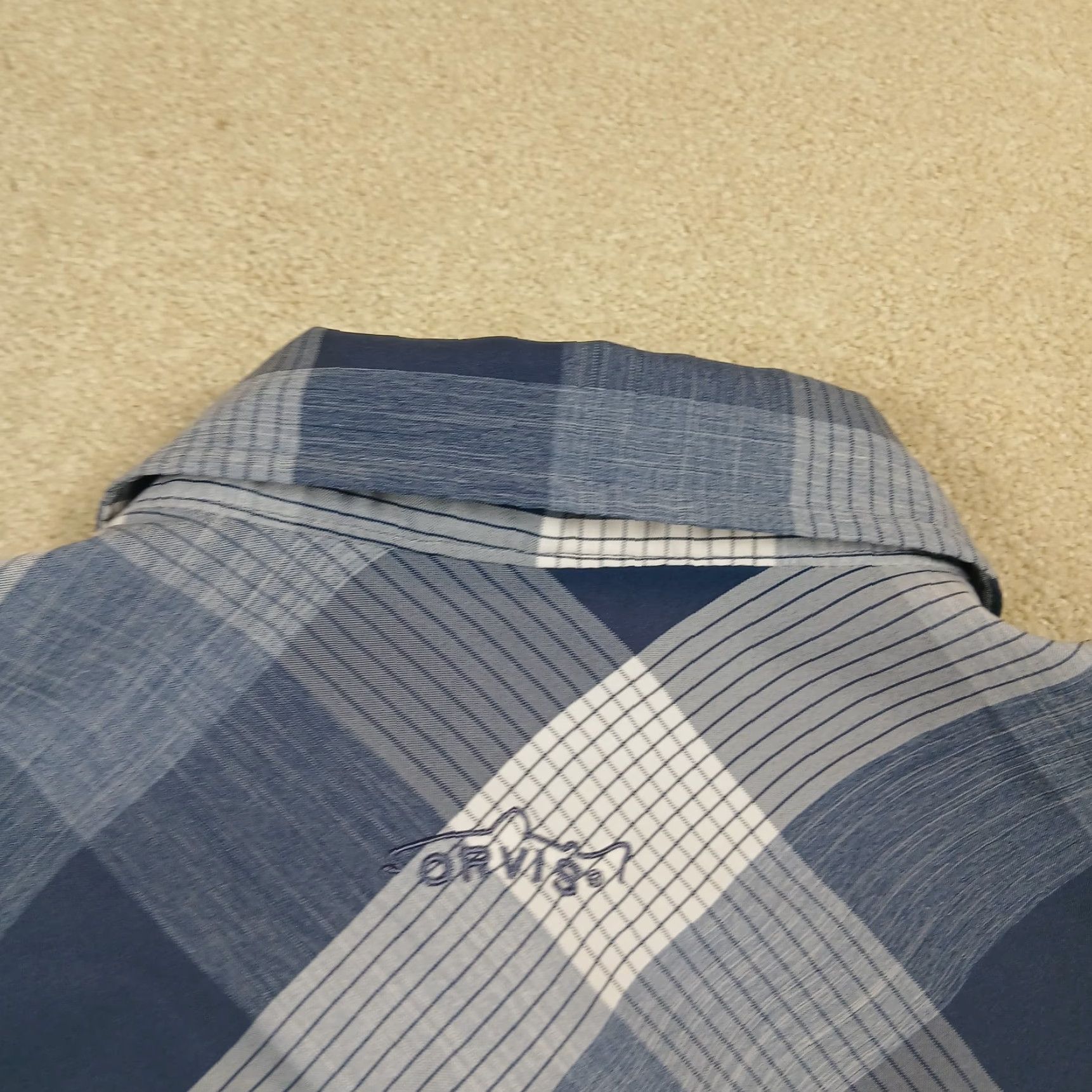 Orvis Orvis Trout Bum Button Up Shirt Mens XL Extra Large Blue Plaid Shirt Button-Up Pattern: Check Short Sleeve Casual Workwear Men Blues Plaid blue? Size US XL / EU 56 / 4 - 5 Thumbnail