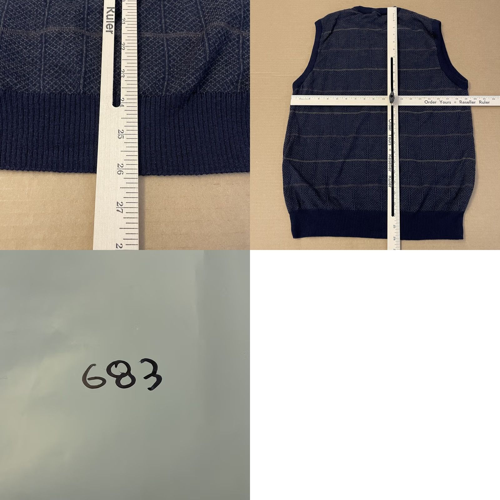 Vintage VINTAGE Segreto Vest Adult Large Blue Sweater Golf Fine Merino Wool Golfer Mens Size US L / EU 52-54 / 3 - 9 Thumbnail
