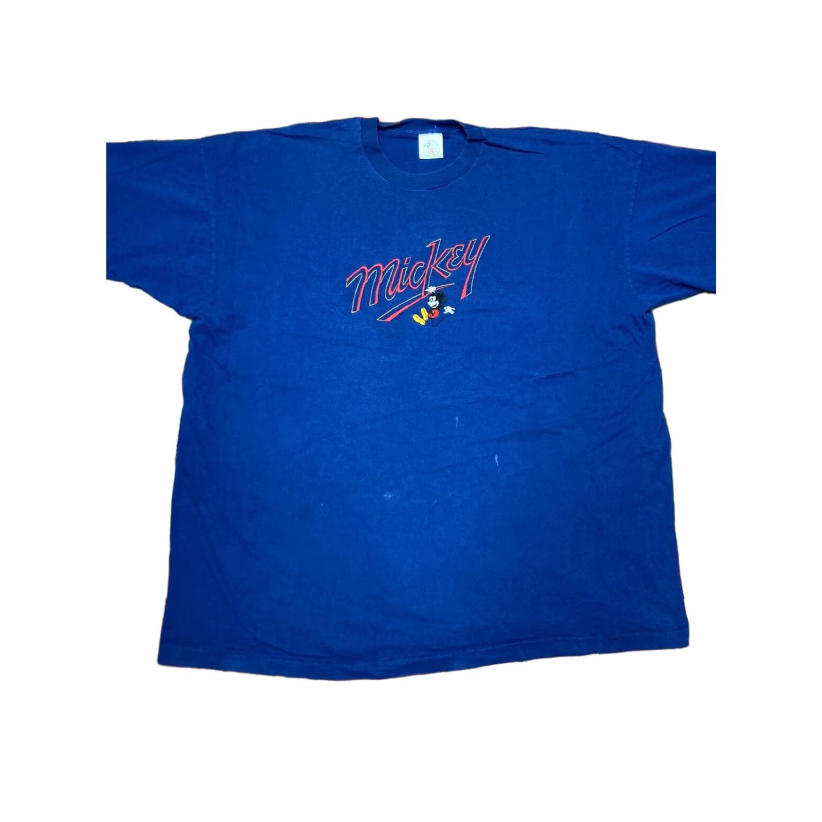 Disney VINTAGE Mickey Mouse T-Shirt Embroidered 90s 3XL Men Blue Disney Graphic Shirt Size US XXL / EU 58 / 5 - 1 Thumbnail