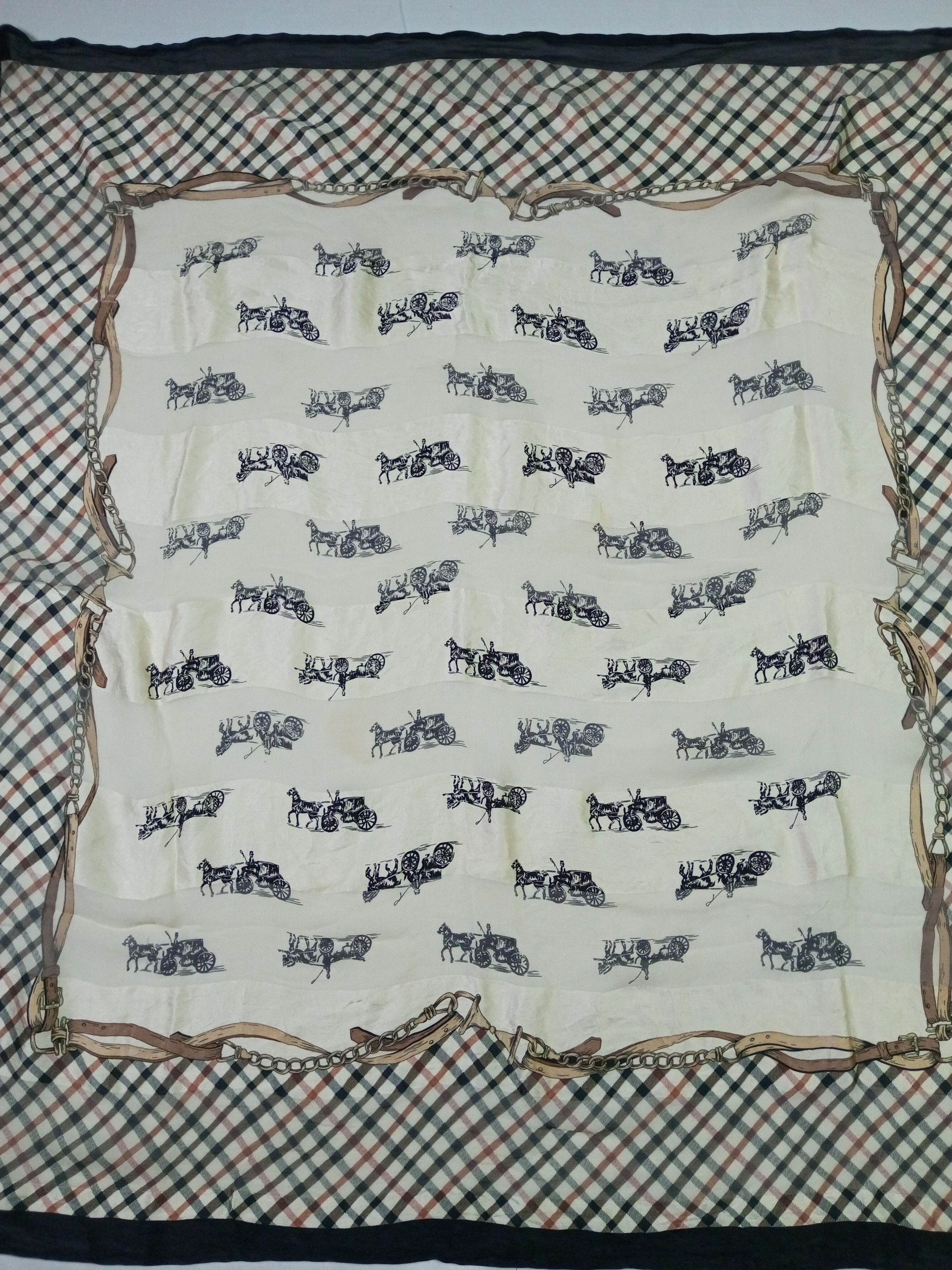 DAKS × Vintage Vintage Daks London Silk Scarf Size ONE SIZE - 2 Thumbnail